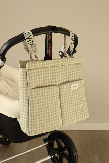 Mochila E-BAG de carro Vichy Matcha