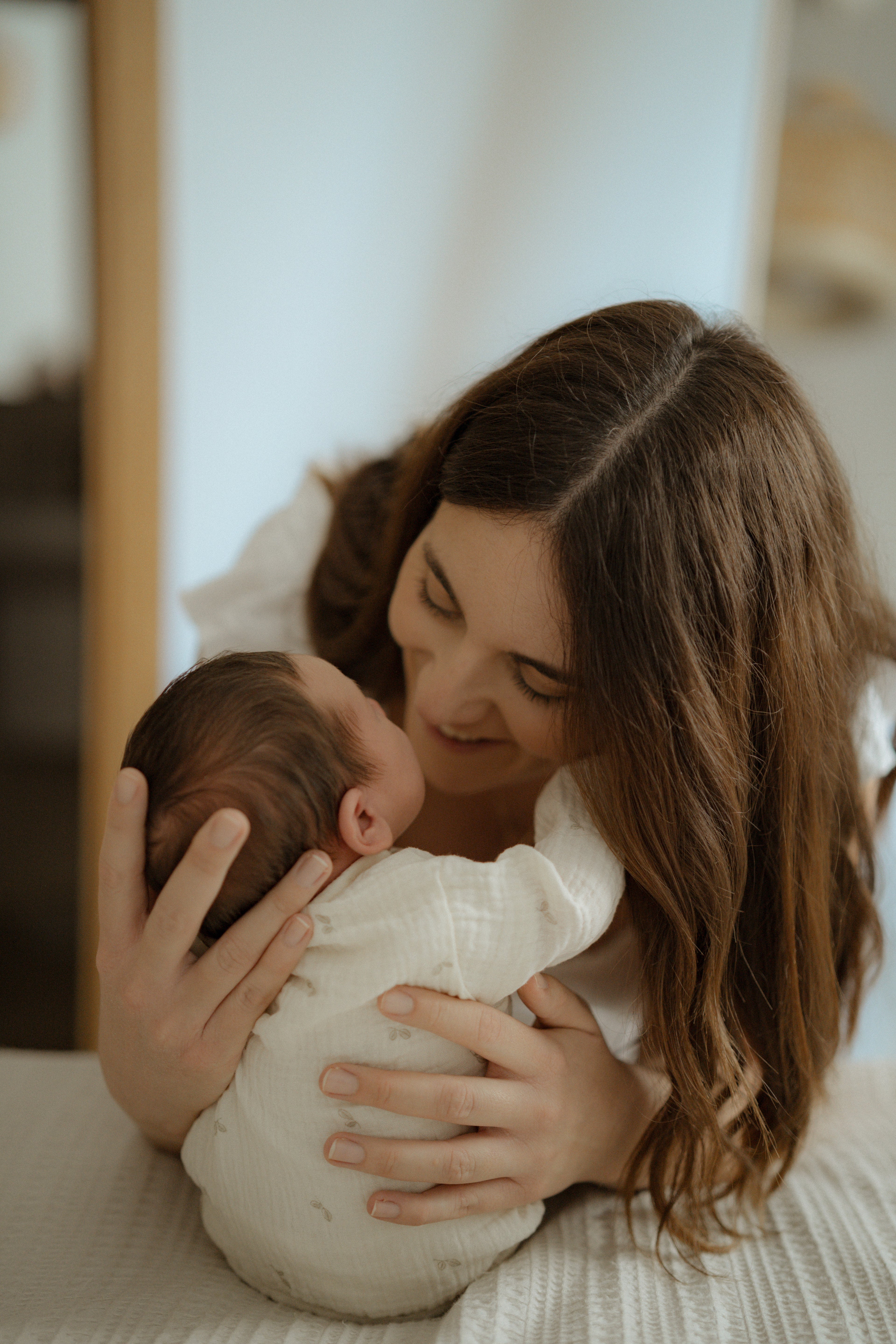 Ensemble chemise croisée + leggings en mousseline olive