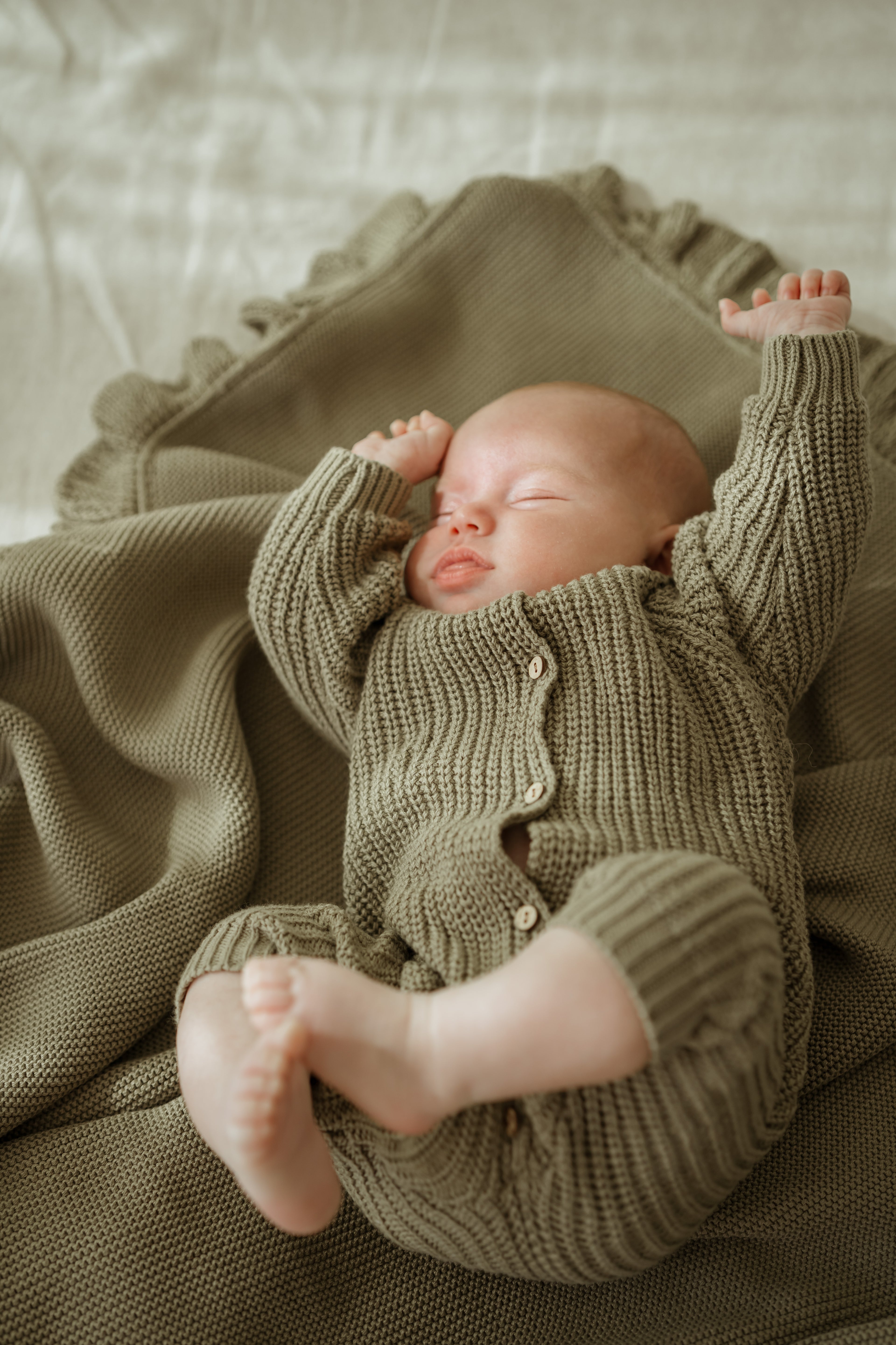 Ensemble en tricot blanc