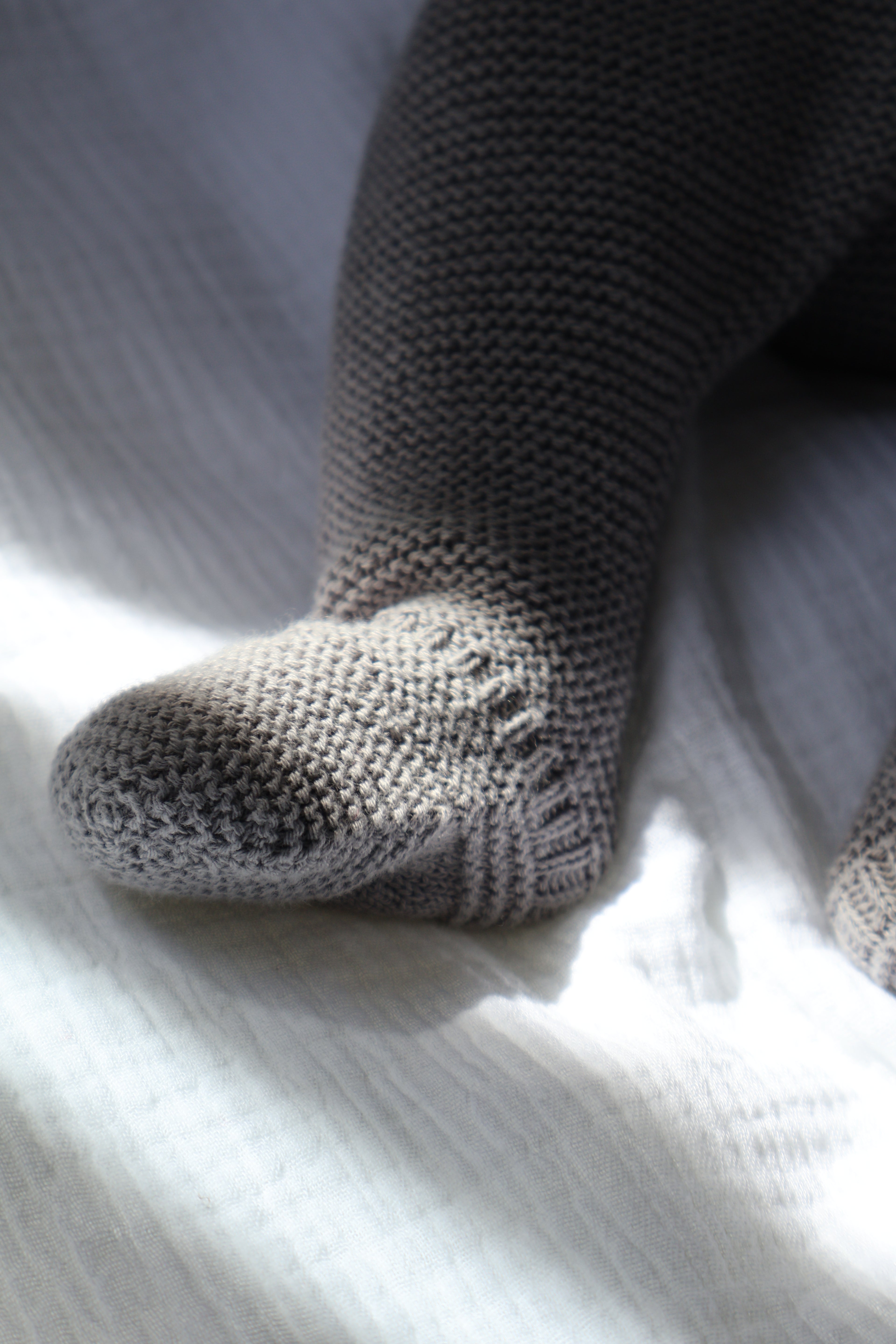 Ensemble en tricot gris