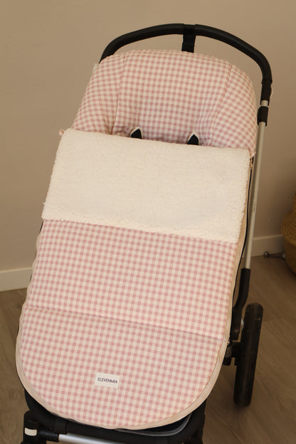 Saco Silla Cochecito Vichy Rosa