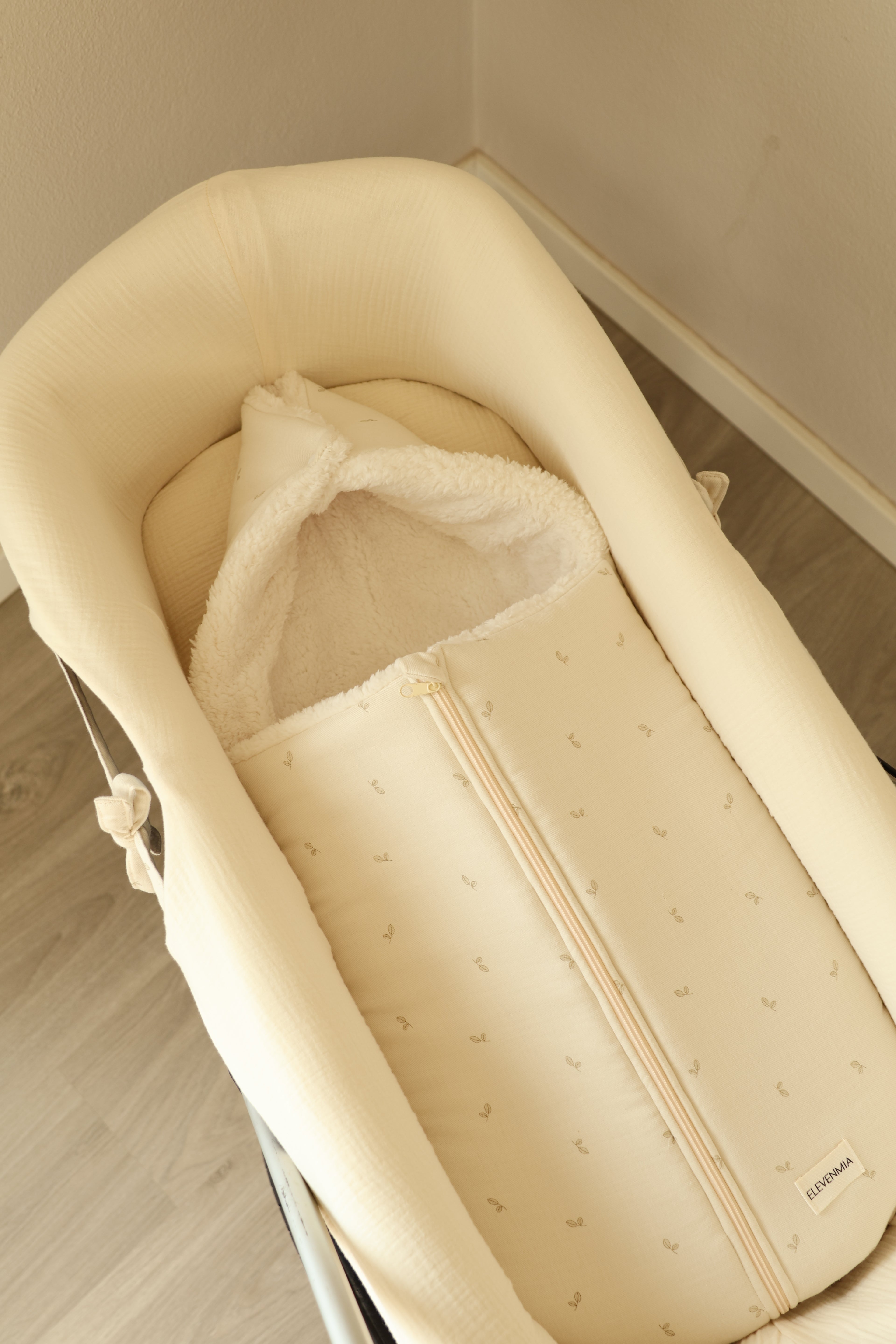 Saco Capazo Cello Oliva + Borreguito