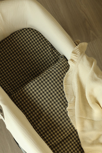 Saco Bajera Cochecito Vichy Verde Militar