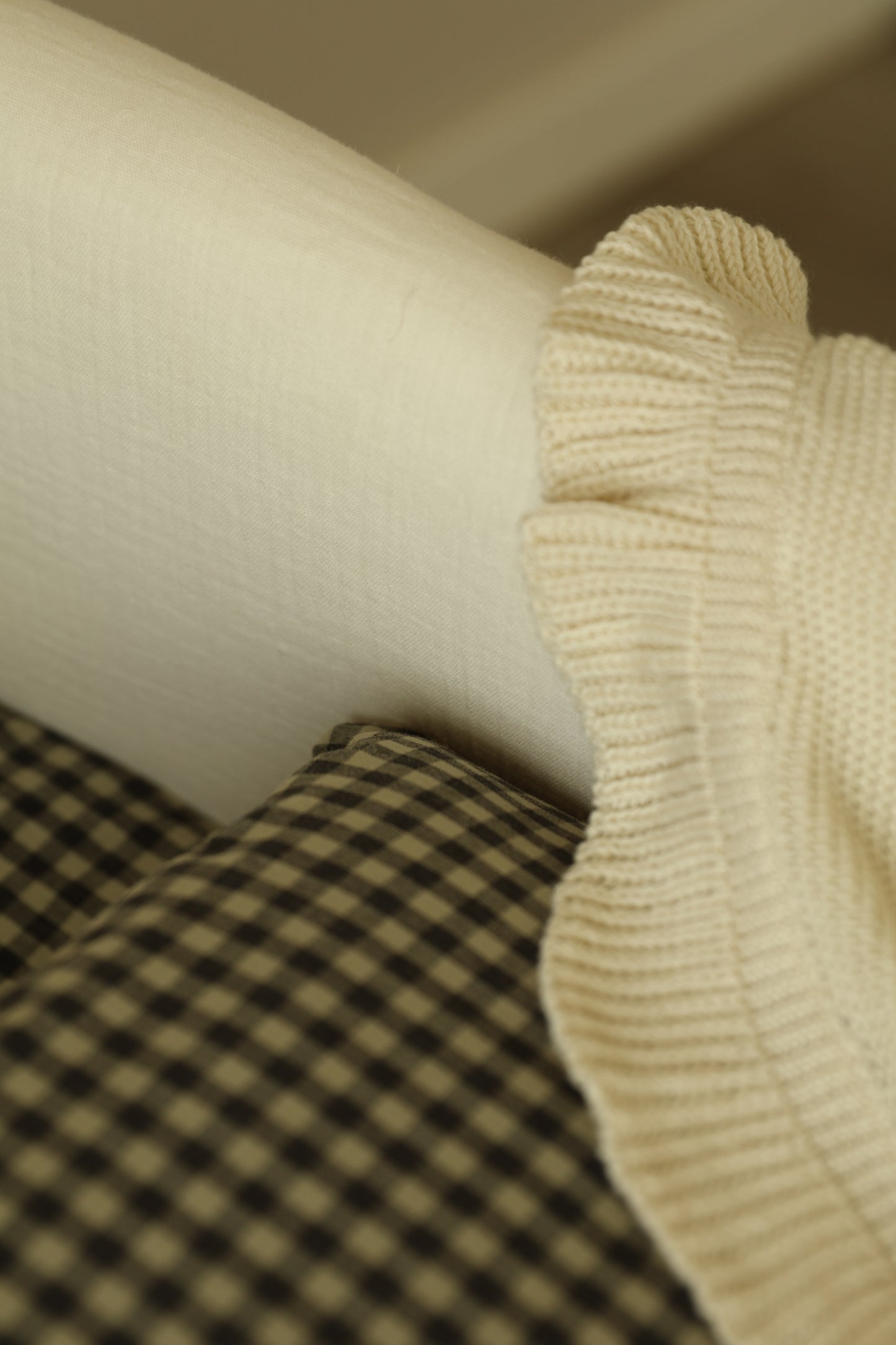 Saco Bajera Cochecito Vichy Verde Militar