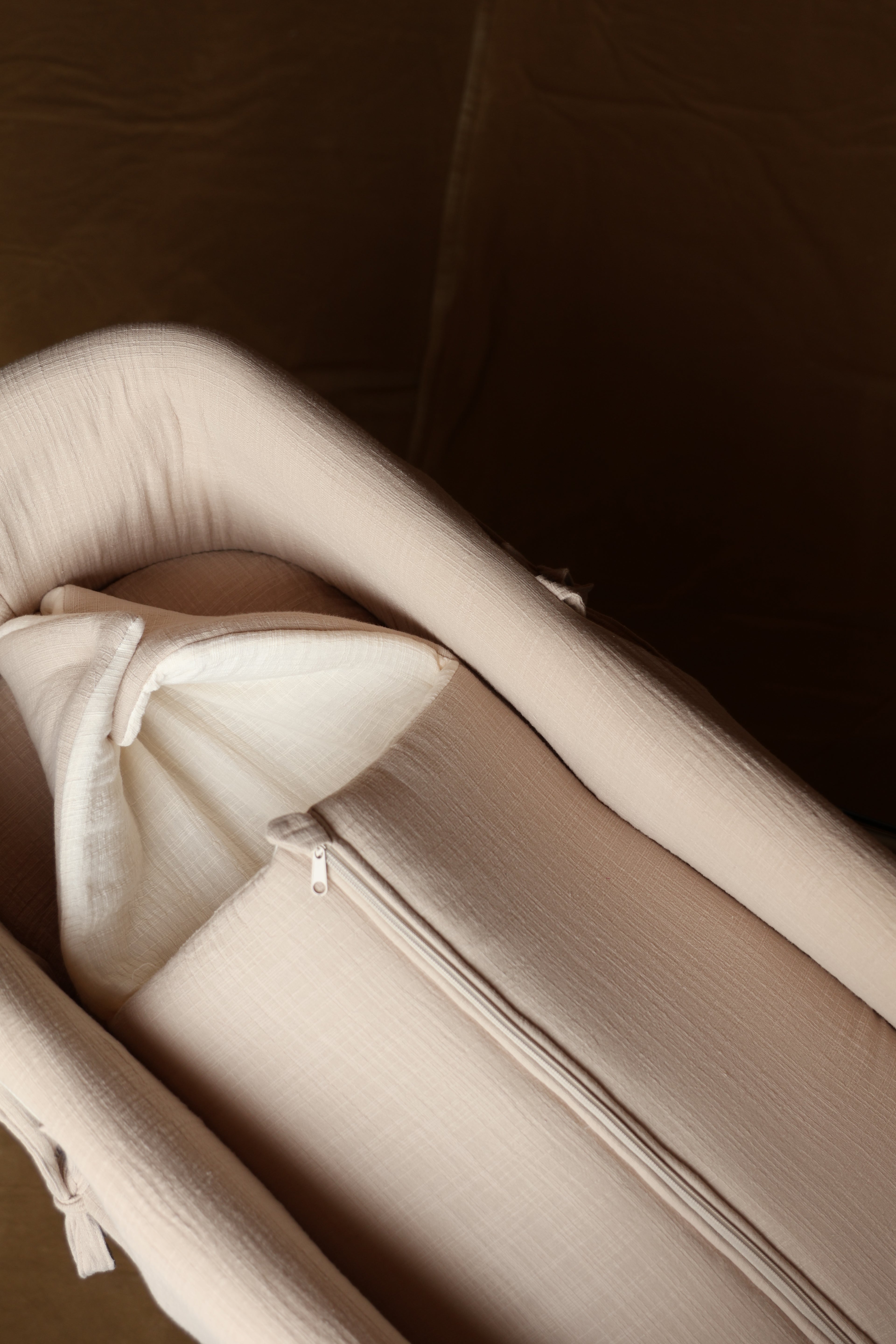 Saco Capazo Gasa Rústica Arena + Gasa Rústica Nata