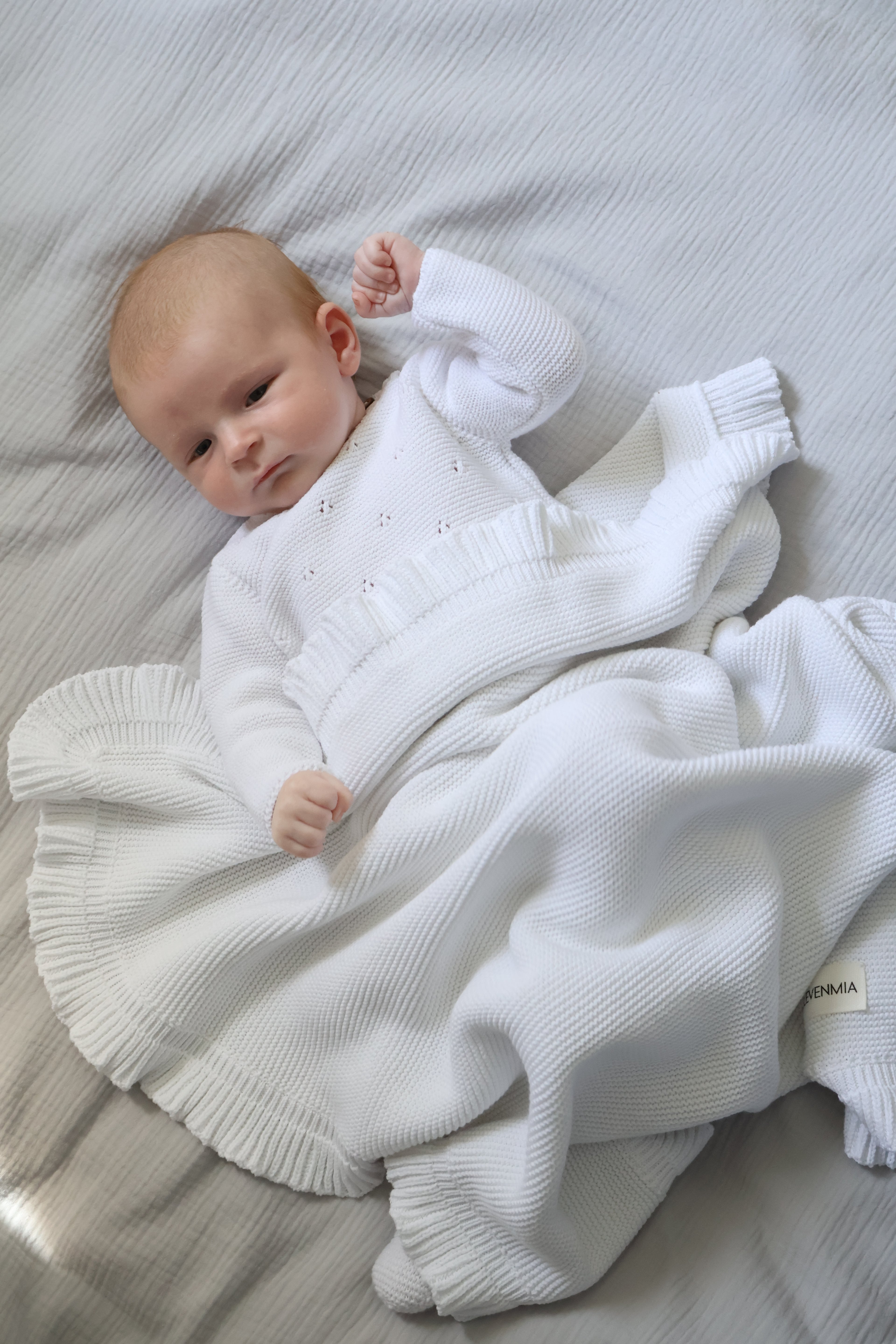 Conjunto Punto Tricot Blanco