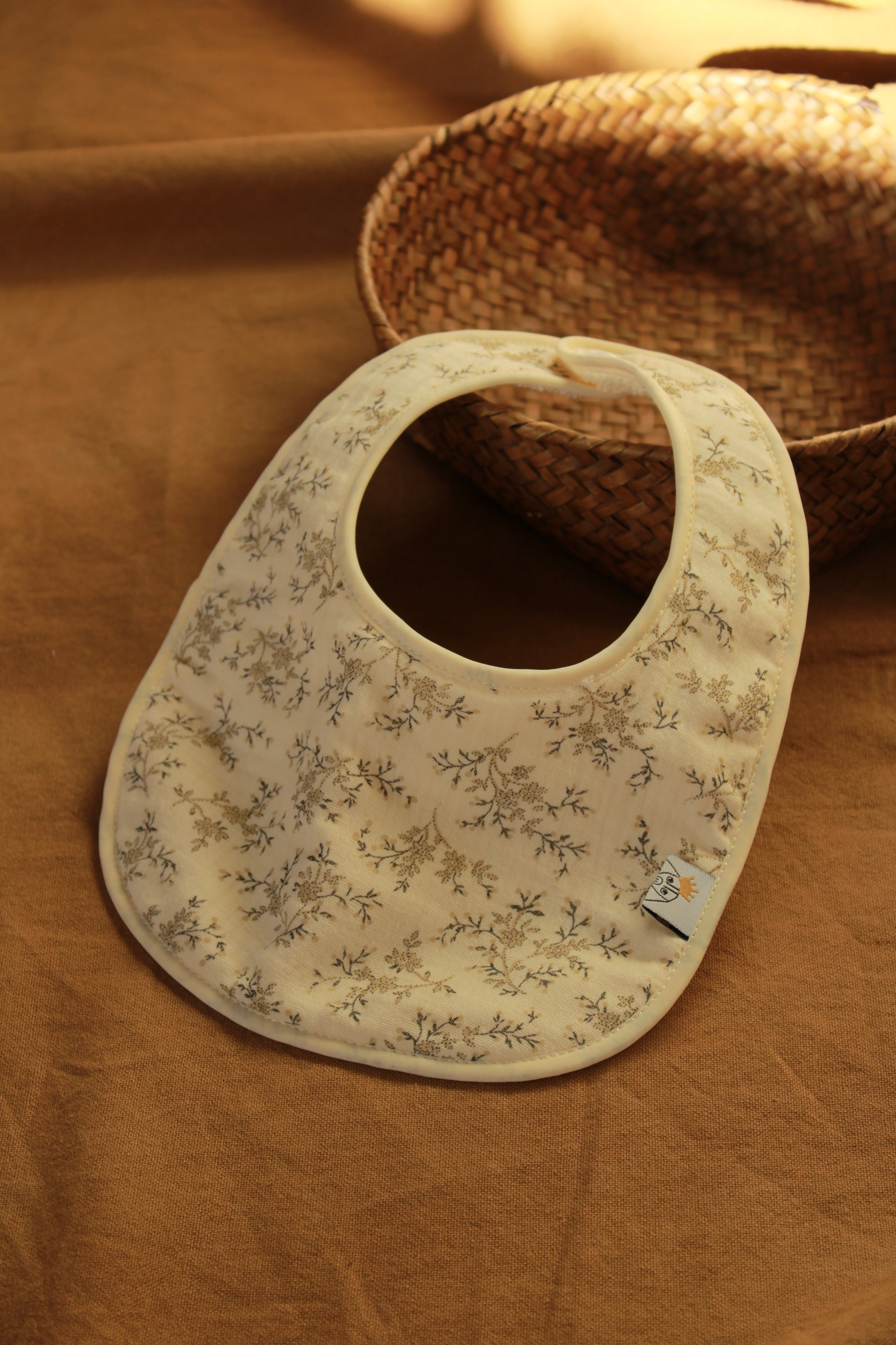 Mon bavoir en gaze + tissu éponge