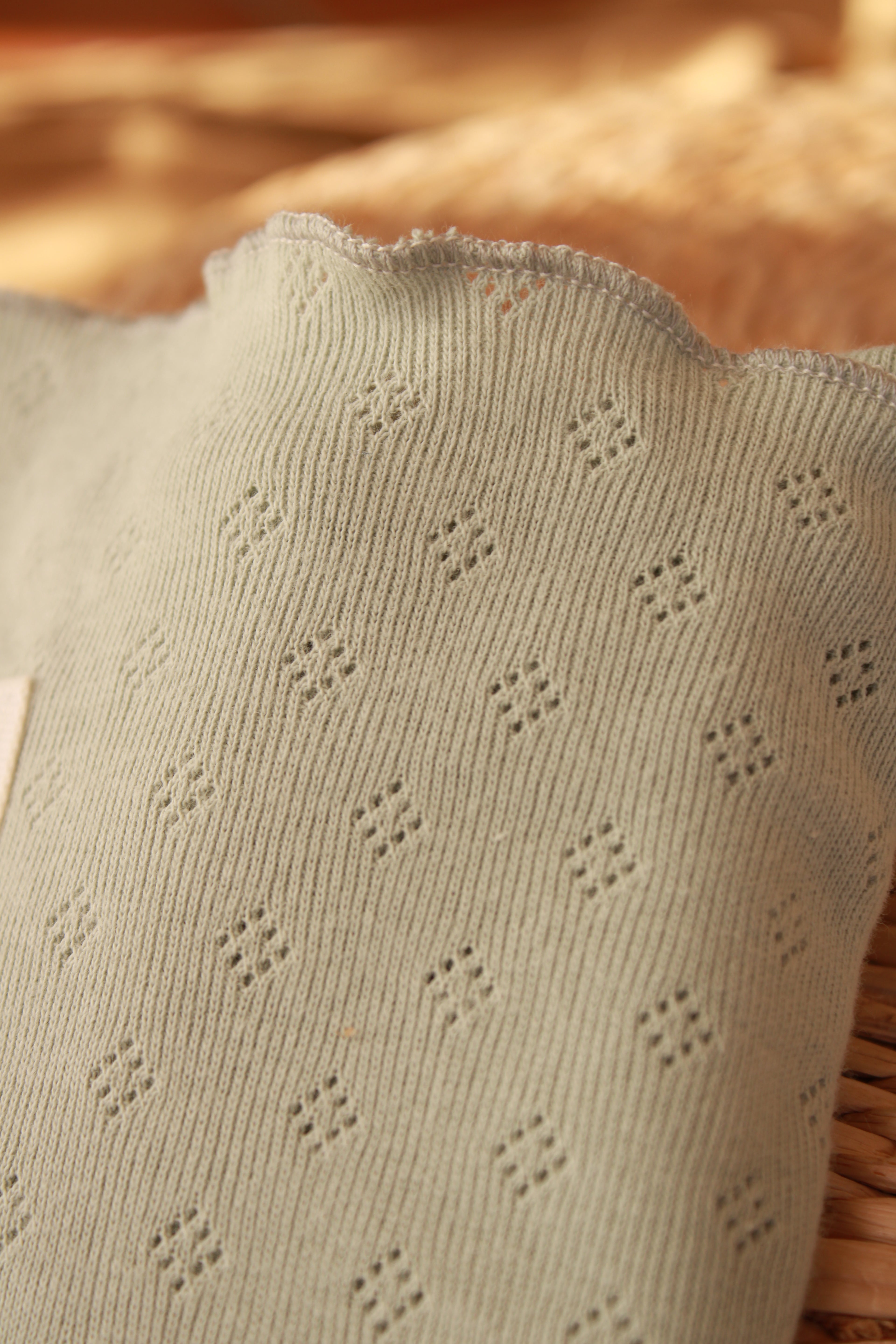 Muselina Punto Calado Verde Agua