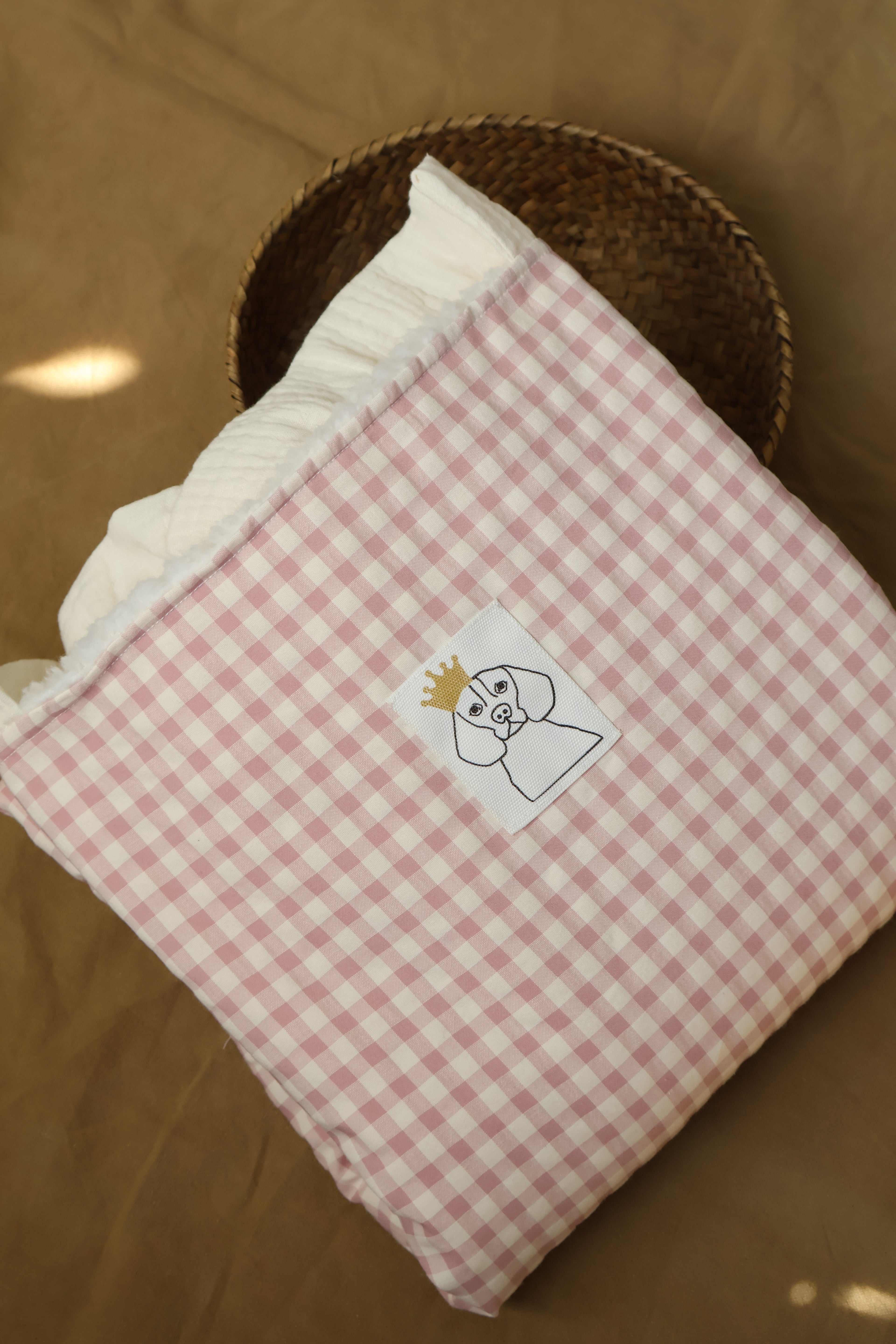 Manta Vichy Rosa + Borreguito