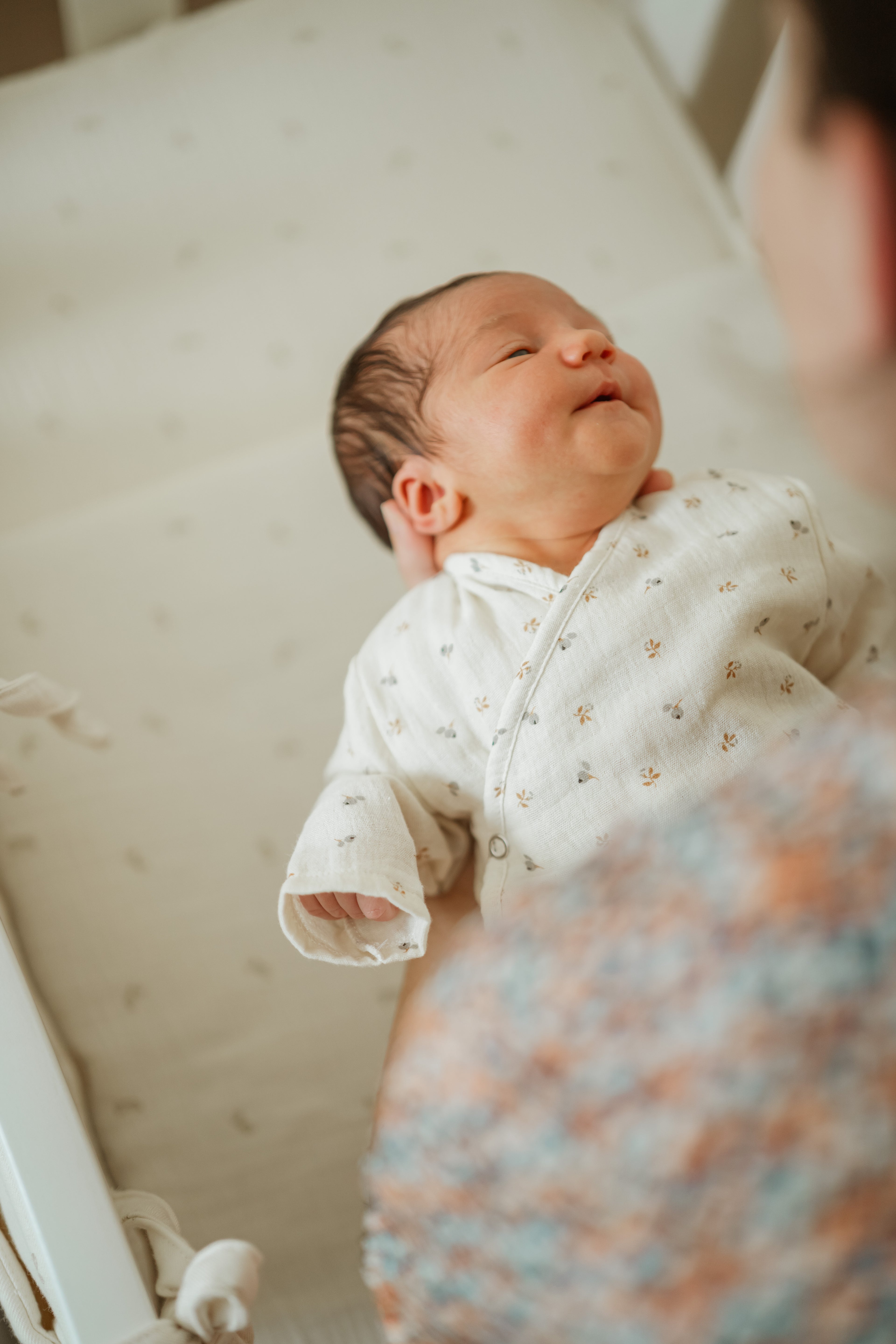 Sac de fond pour mini-berceau 80 x 50 en gaze olive