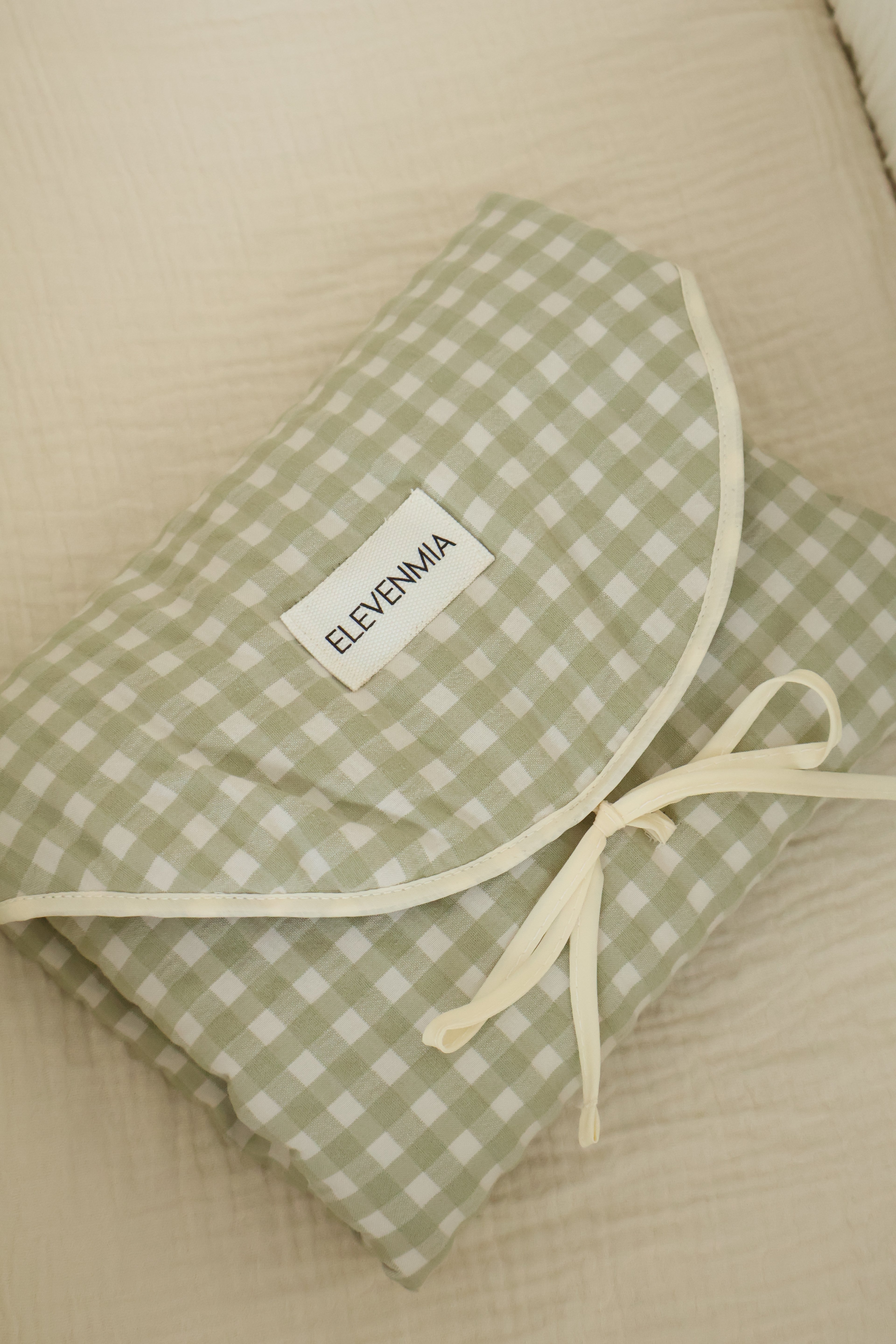 Cambiador Portátil XL Vichy Matcha