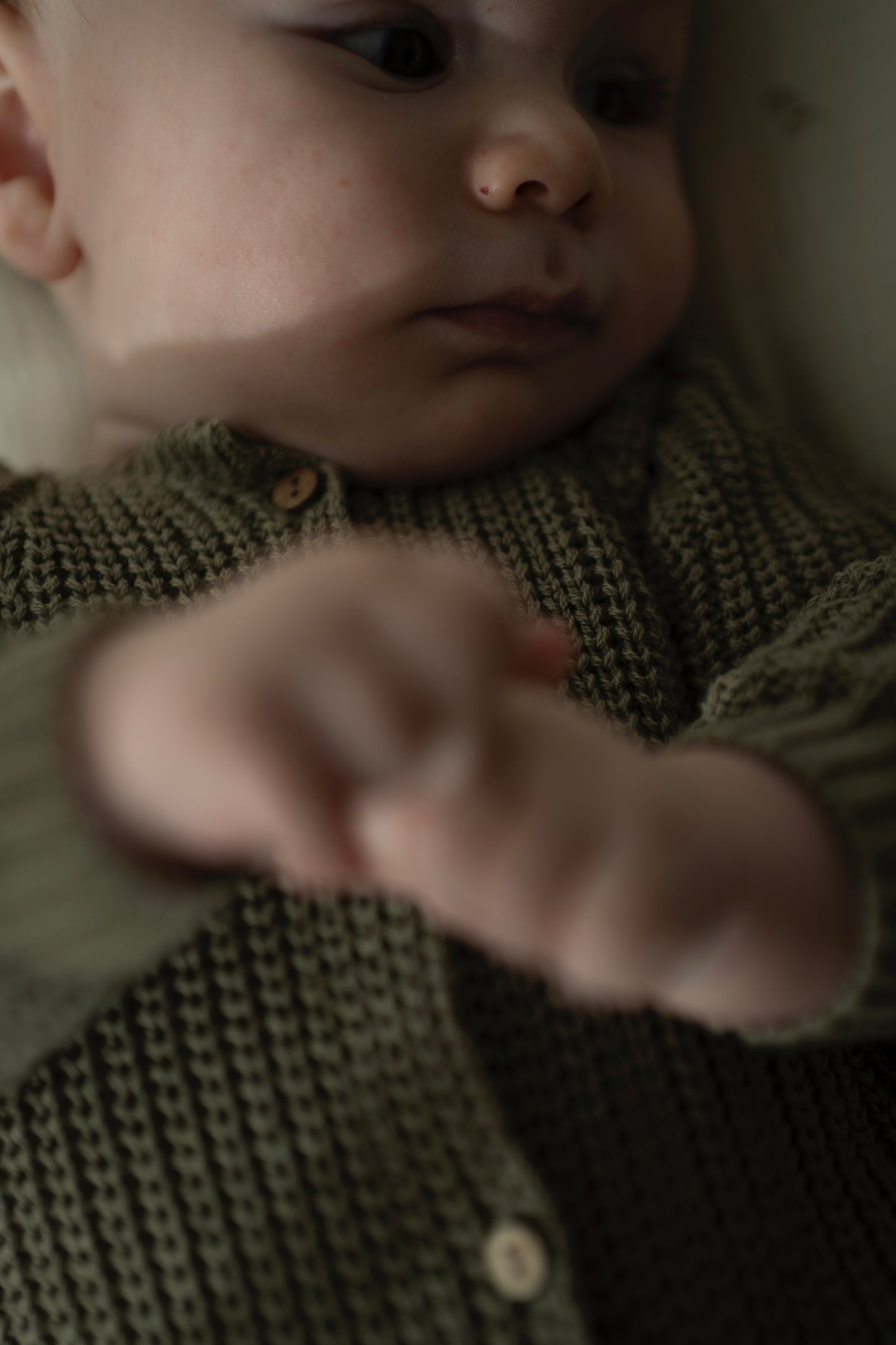 Buzo Punto Tricot Verde Oliva