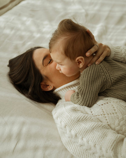 Buzo Punto Tricot Verde Oliva