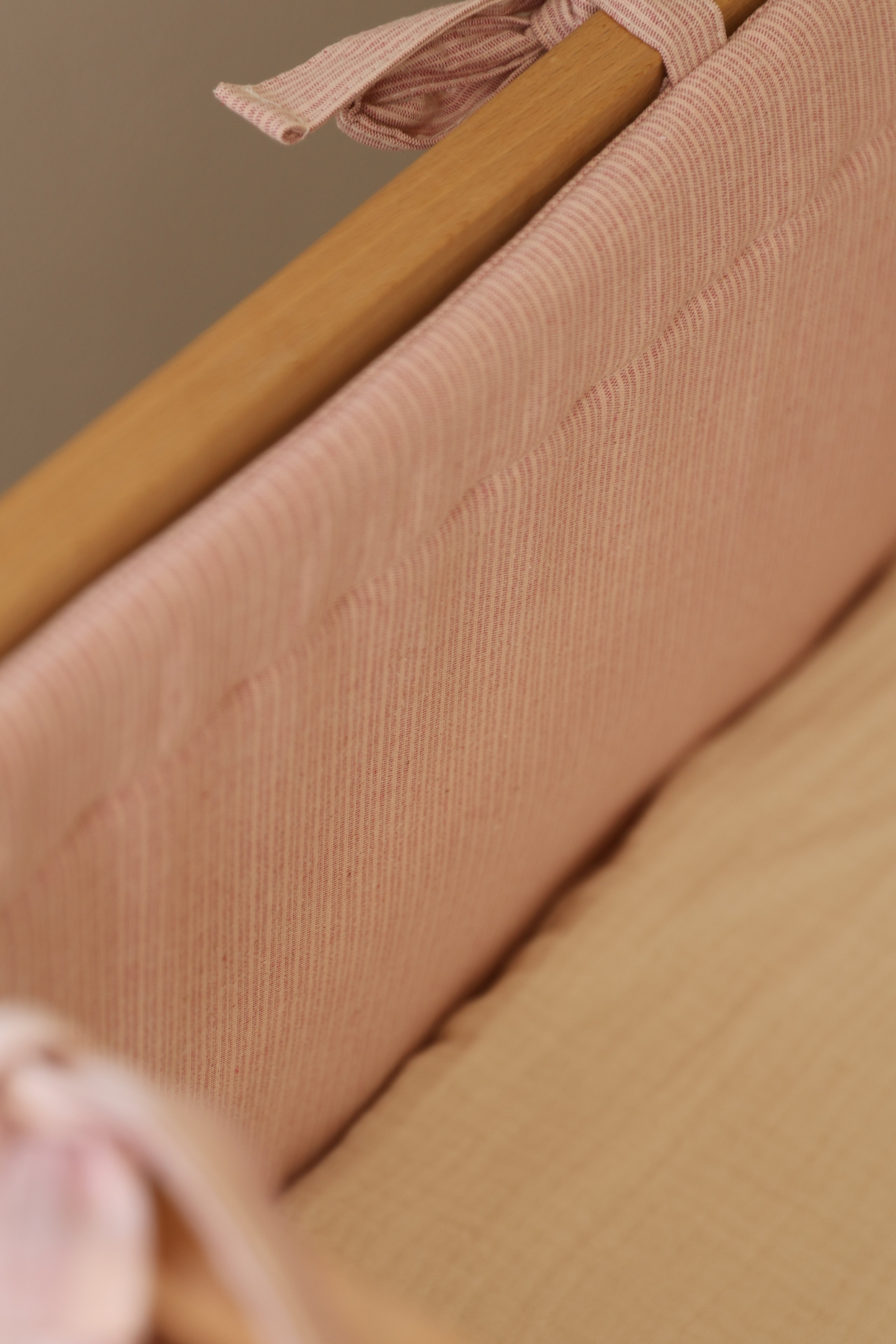 Protector Cuna Mini Stripe Rosa 70x140