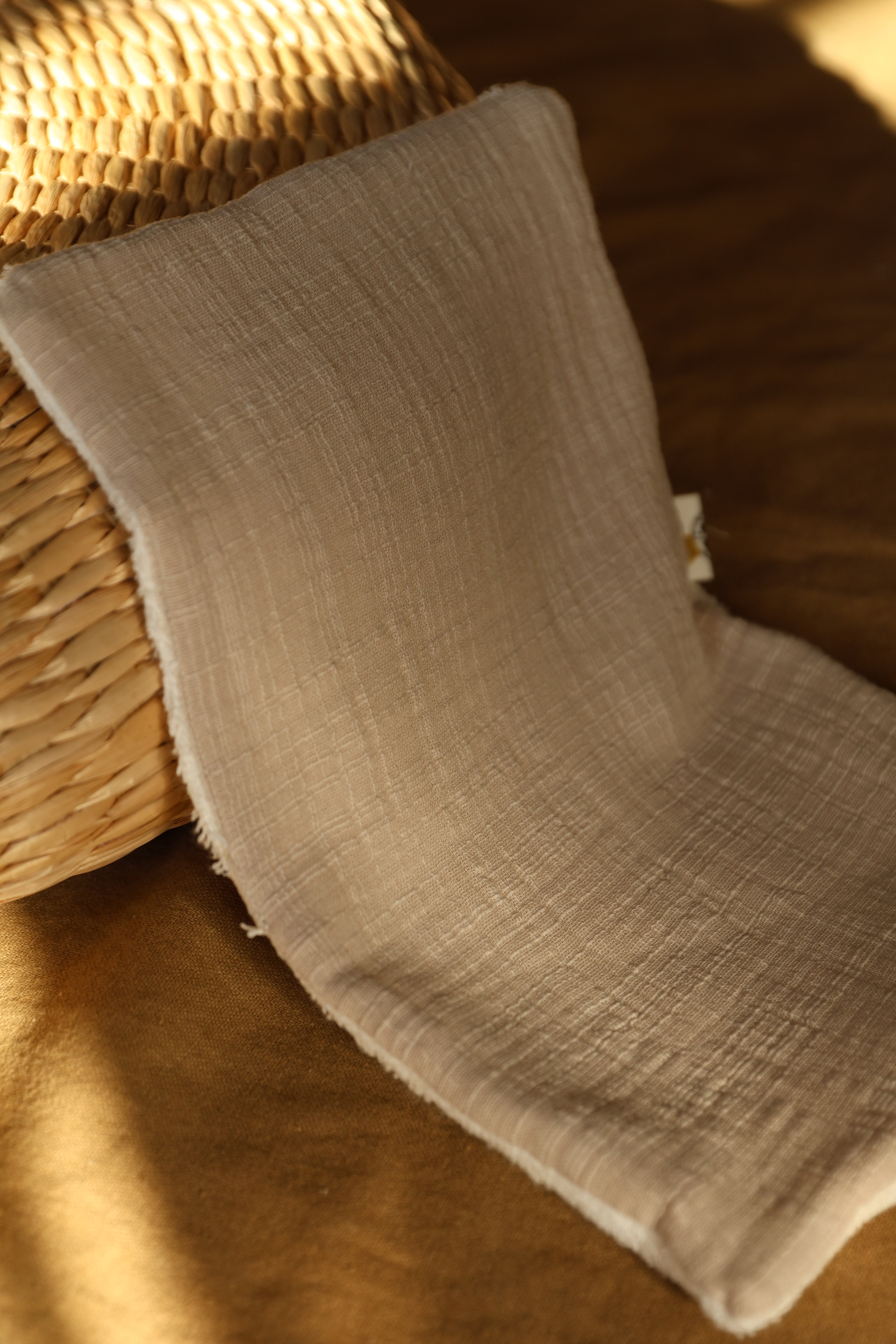 Protector de Toalla Gasa Rústica Arena