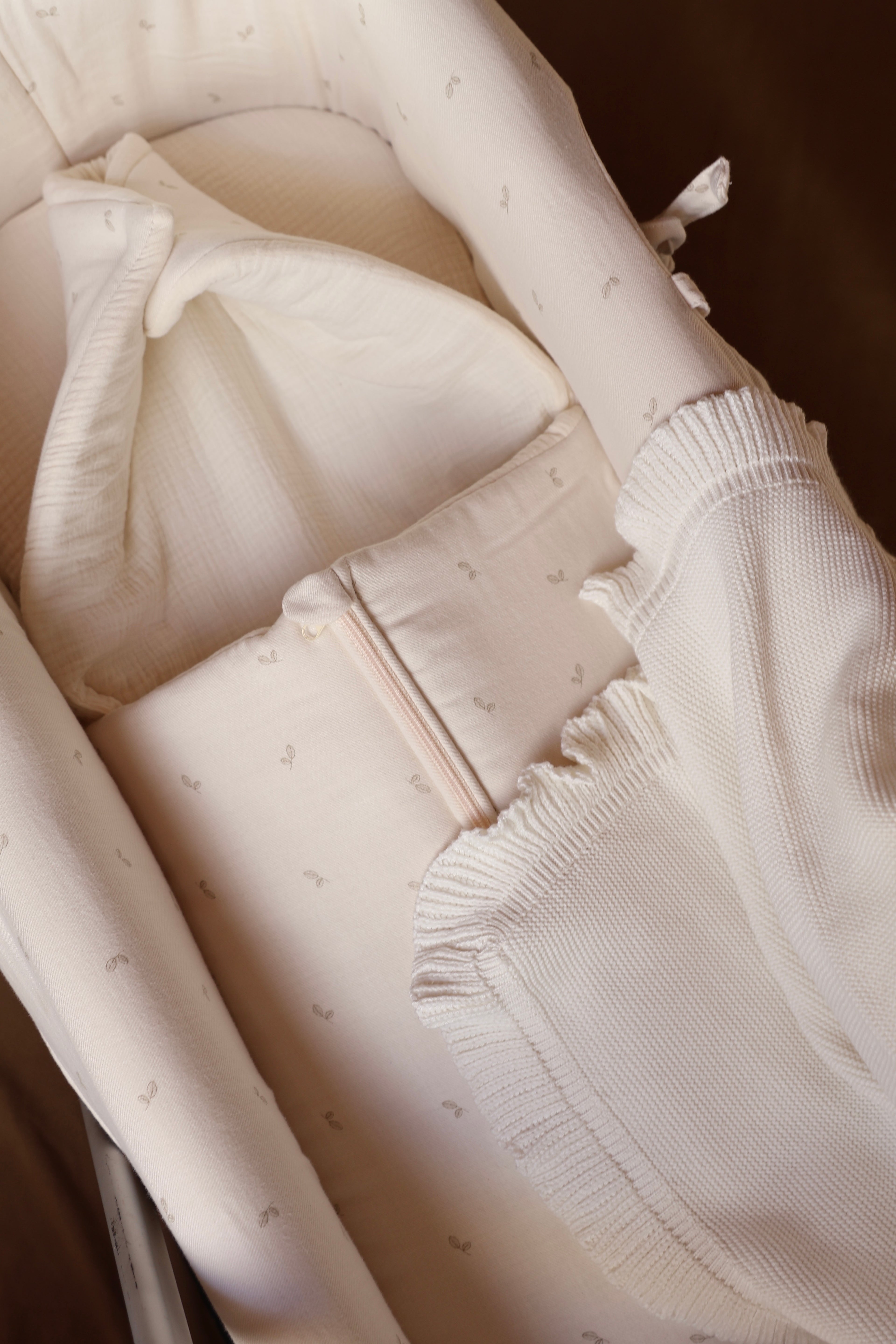 Saco Capazo Cello Oliva + Gasa Cruda