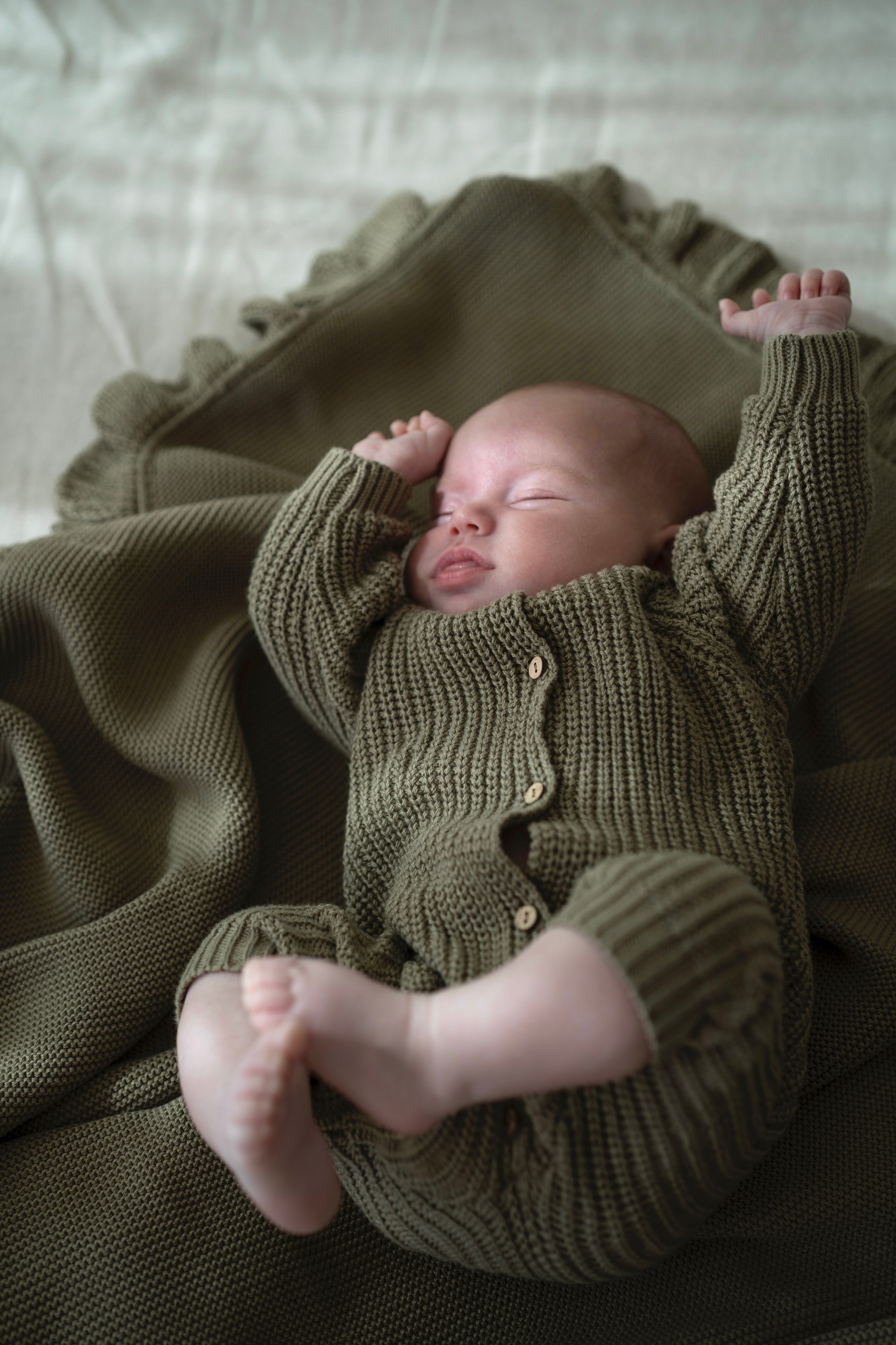 Ensemble en tricot blanc