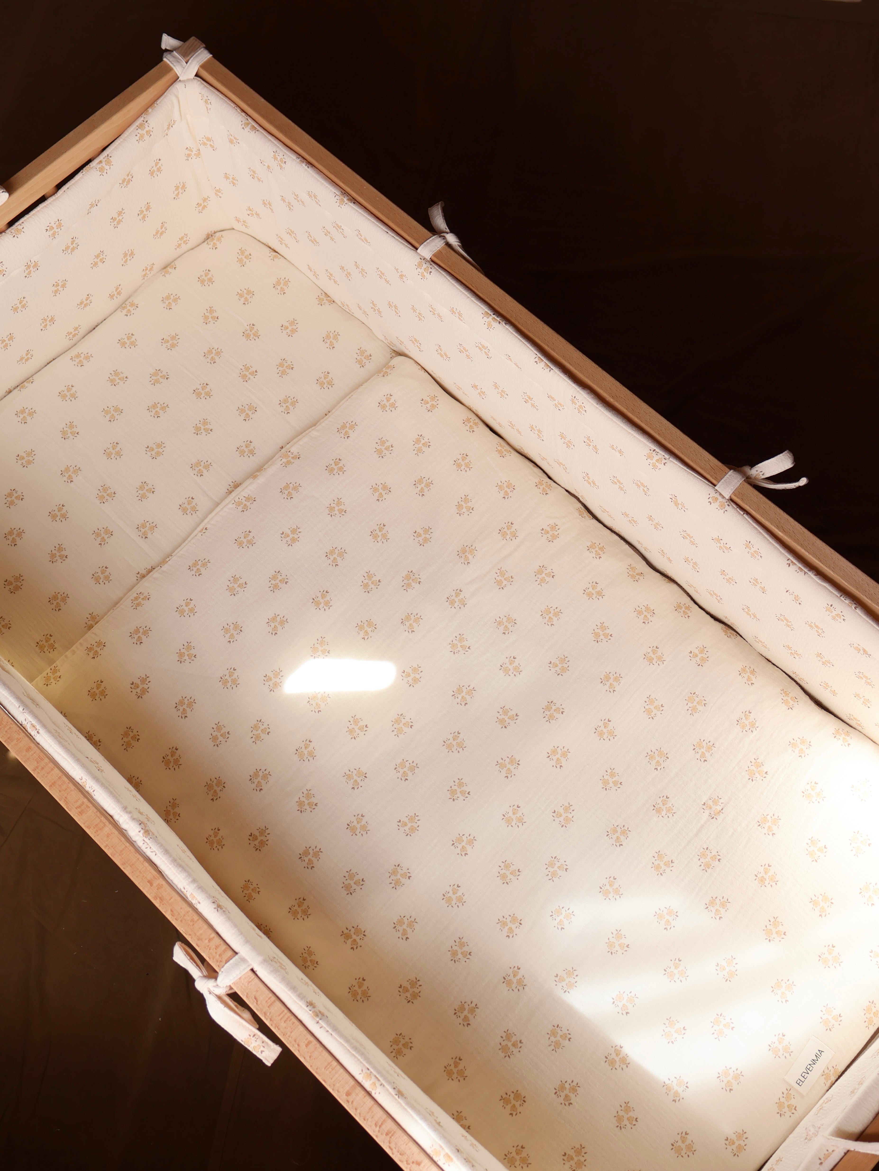 Sac à fond de berceau 60 x 120 Gaze Sia Sand