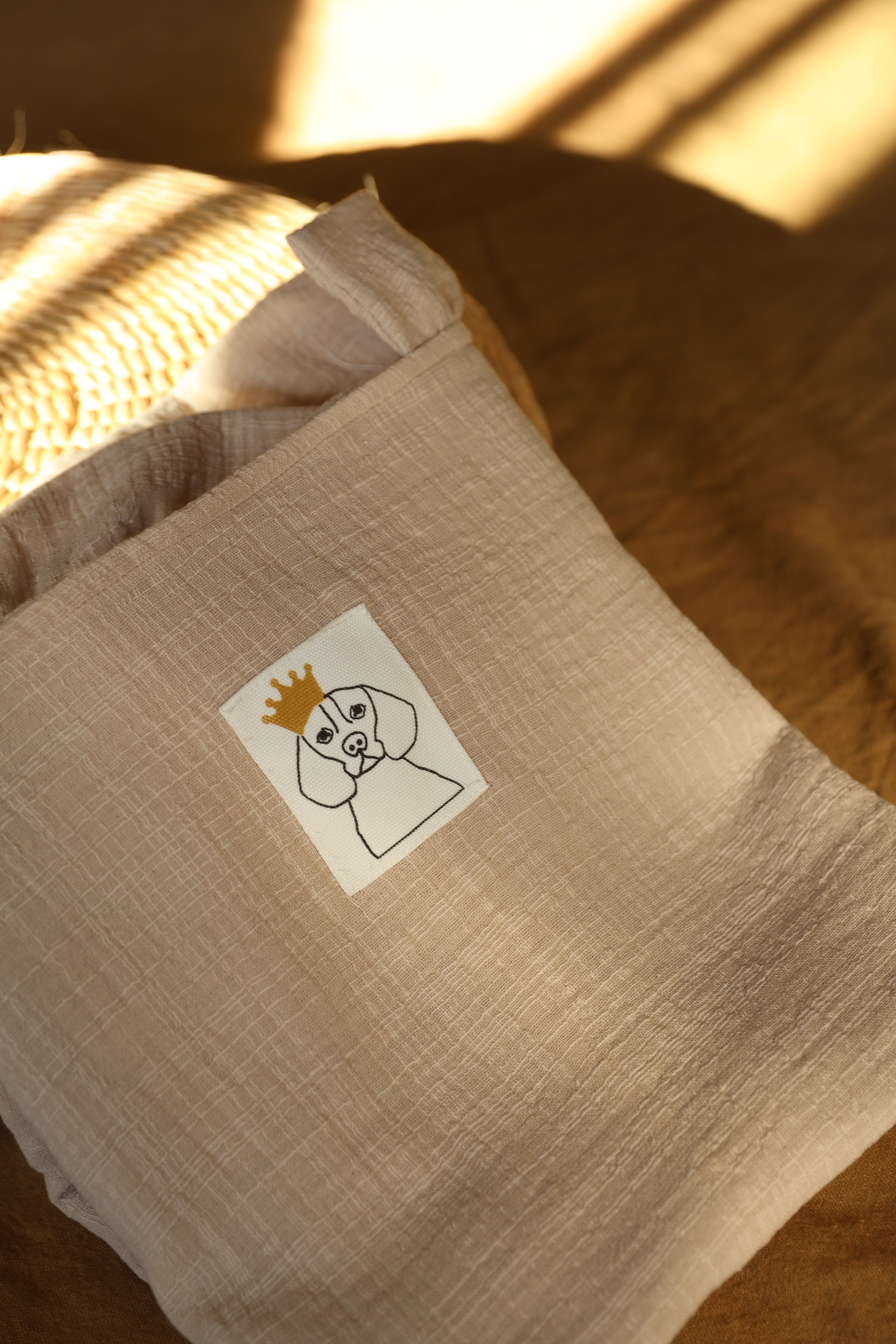 Arrullo Gasa Rústica Arena + Volante Gasa Rústica Arena