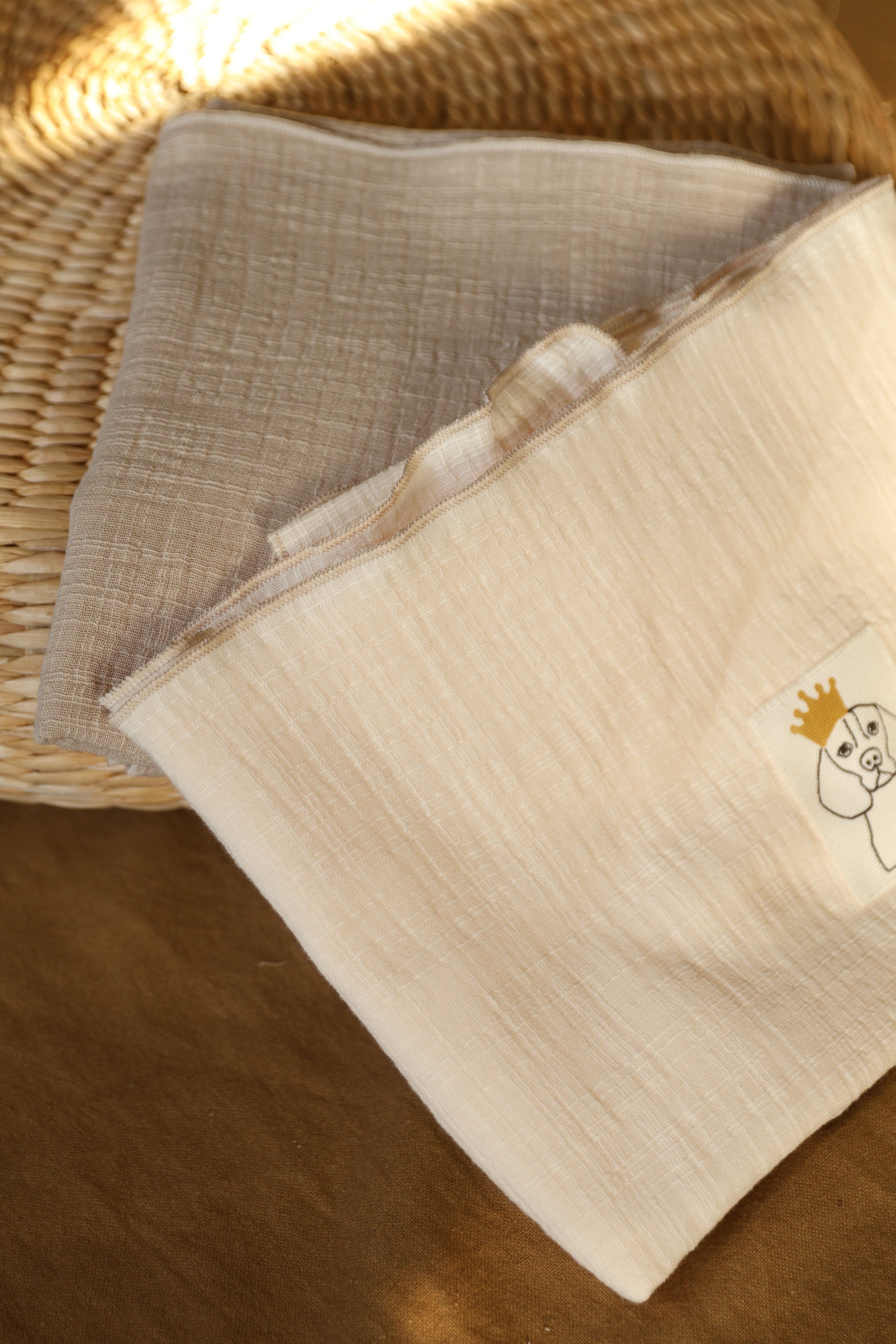 Muselina Gasa Rústica Nata