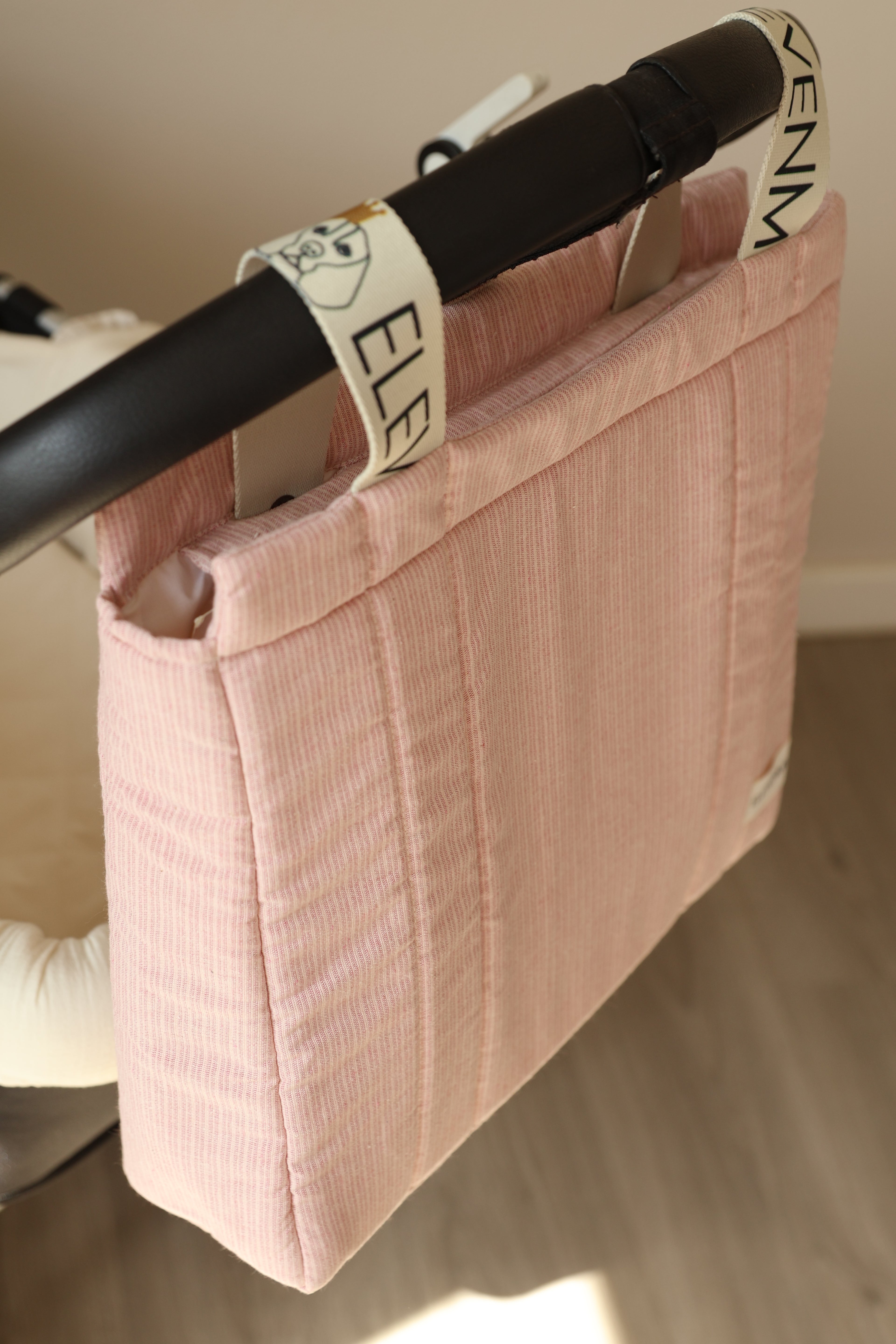 Bolso Big Mini Stripe Rosa