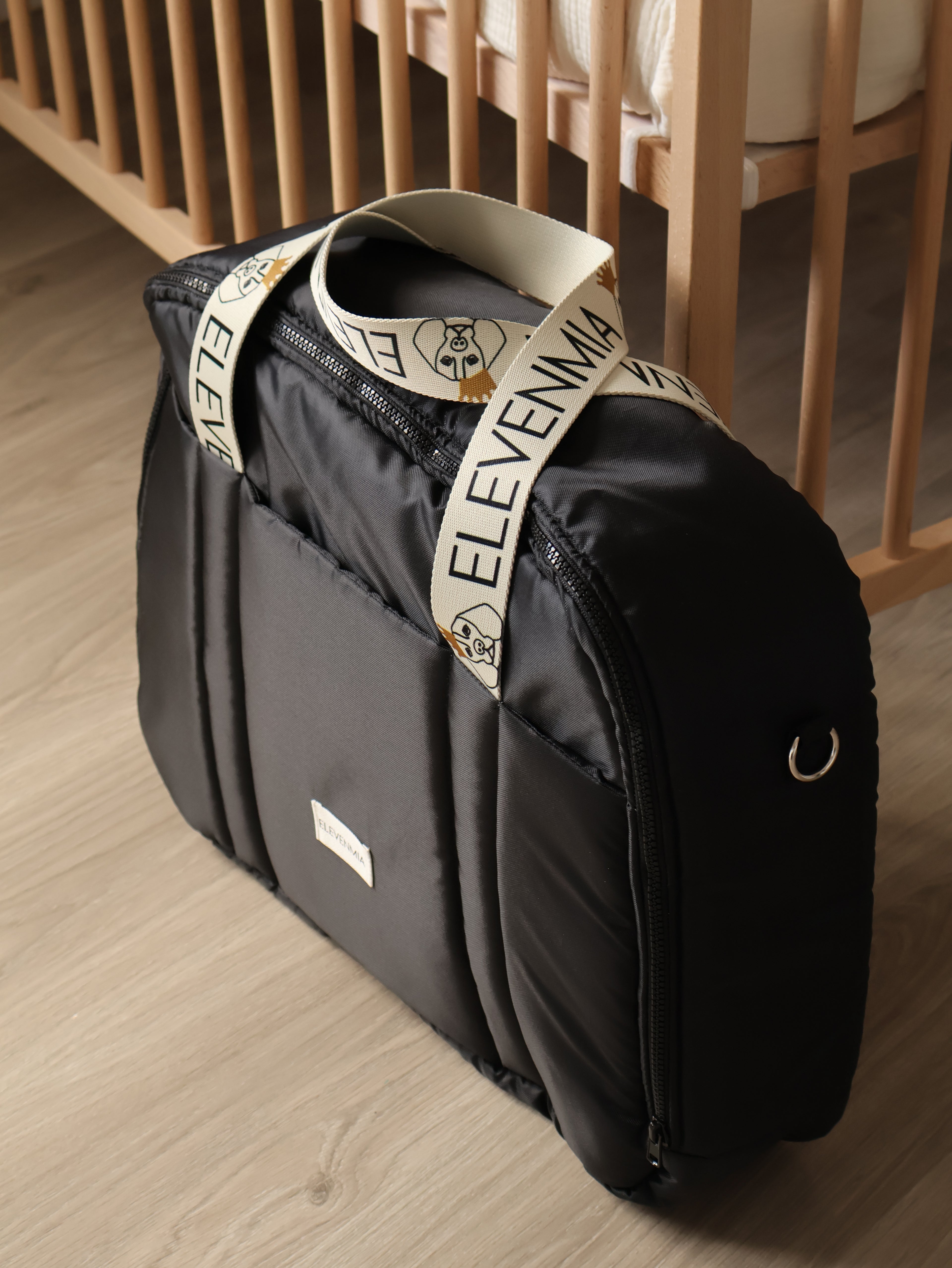 Maleta Maternal Technic Negro Impermeable