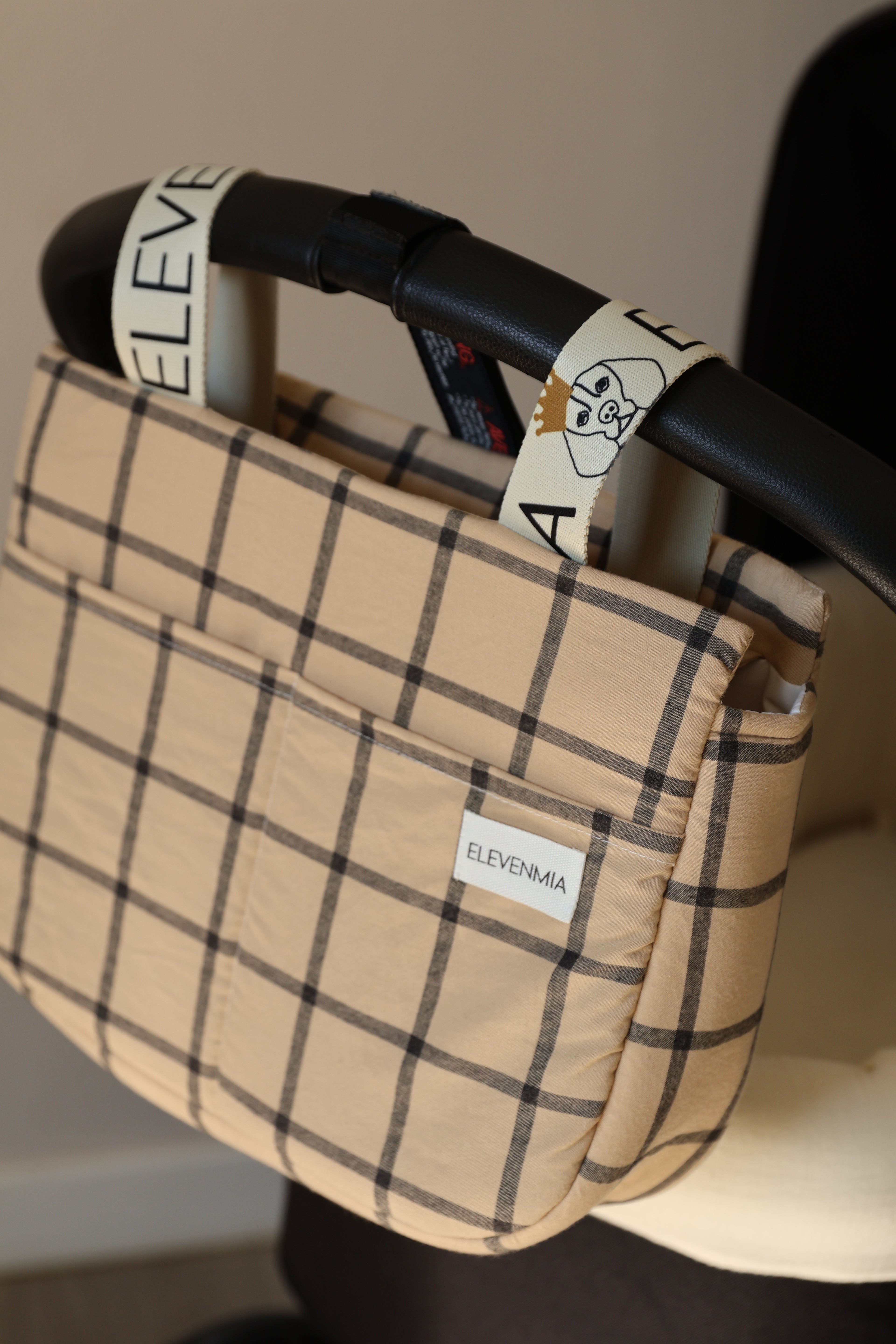 Bolso Babi Cuadro Ocre