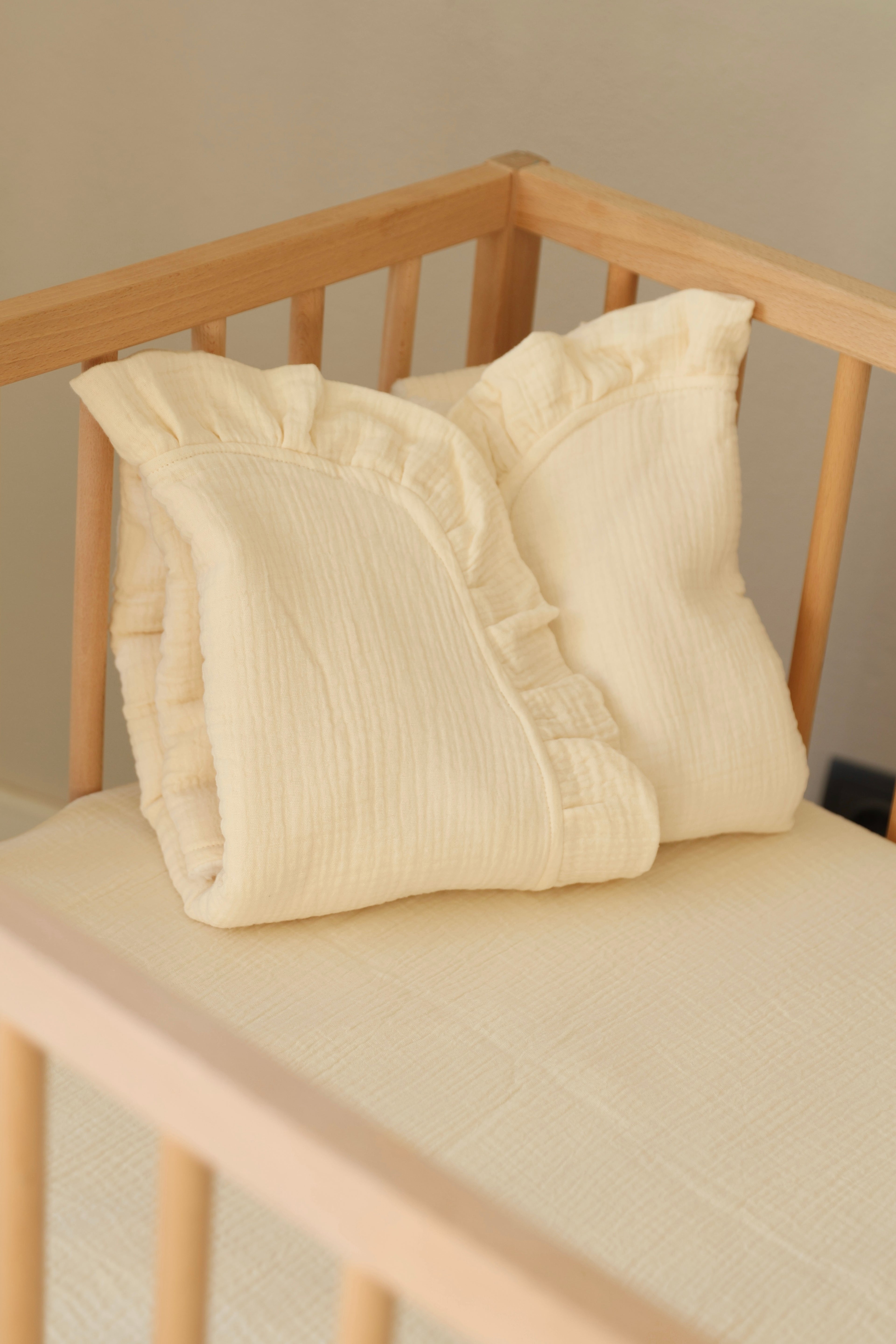 Manta Gasa Cruda + Borreguito