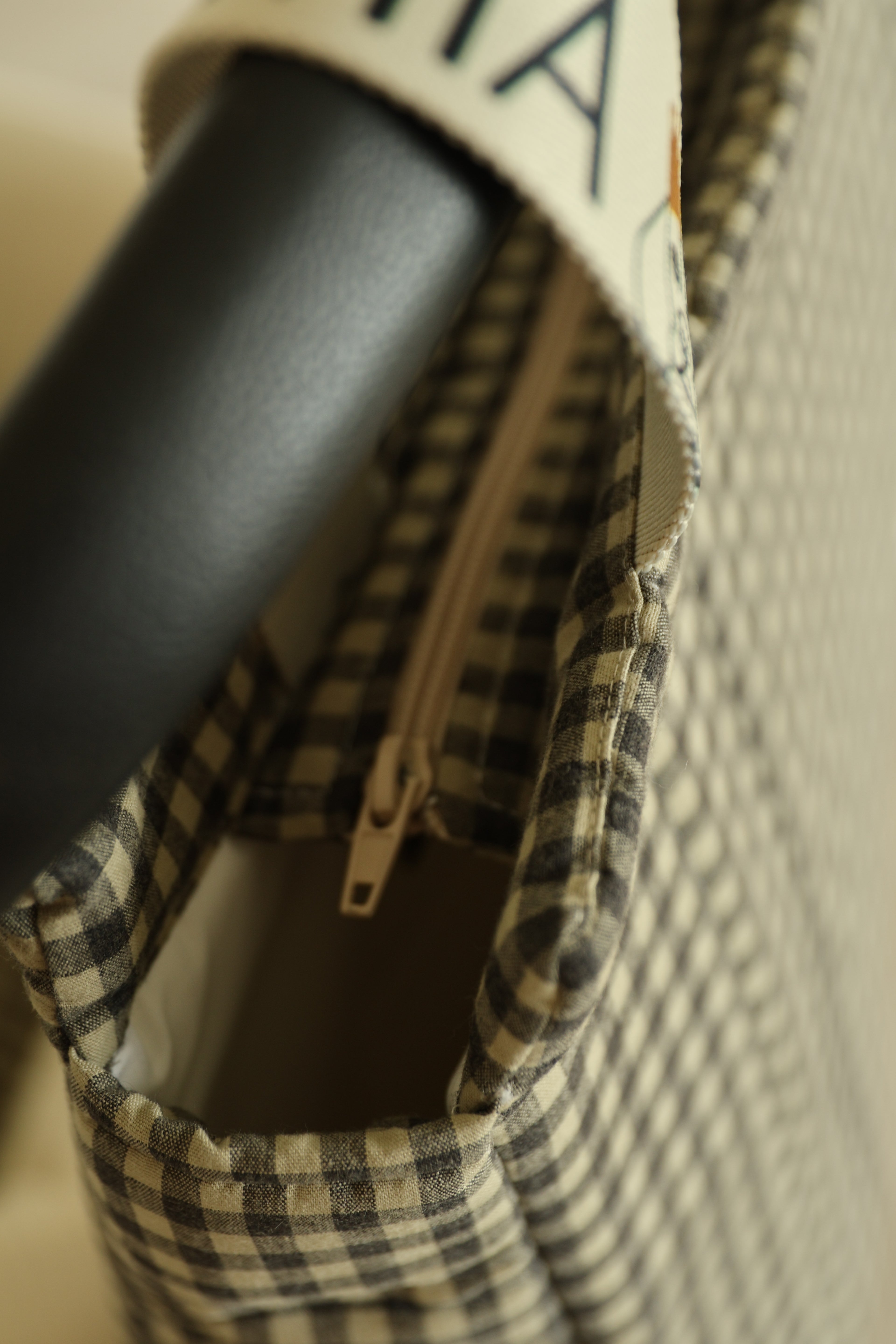 Bolso Big Vichy Verde Militar