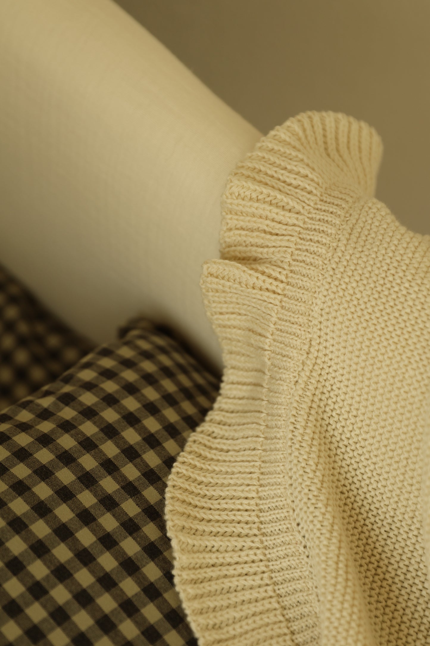 Saco Bajera Cochecito Vichy Verde Militar