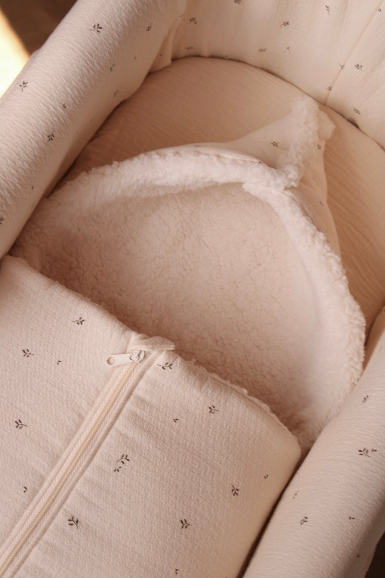 Saco Capazo Nature Estampado + Borreguito