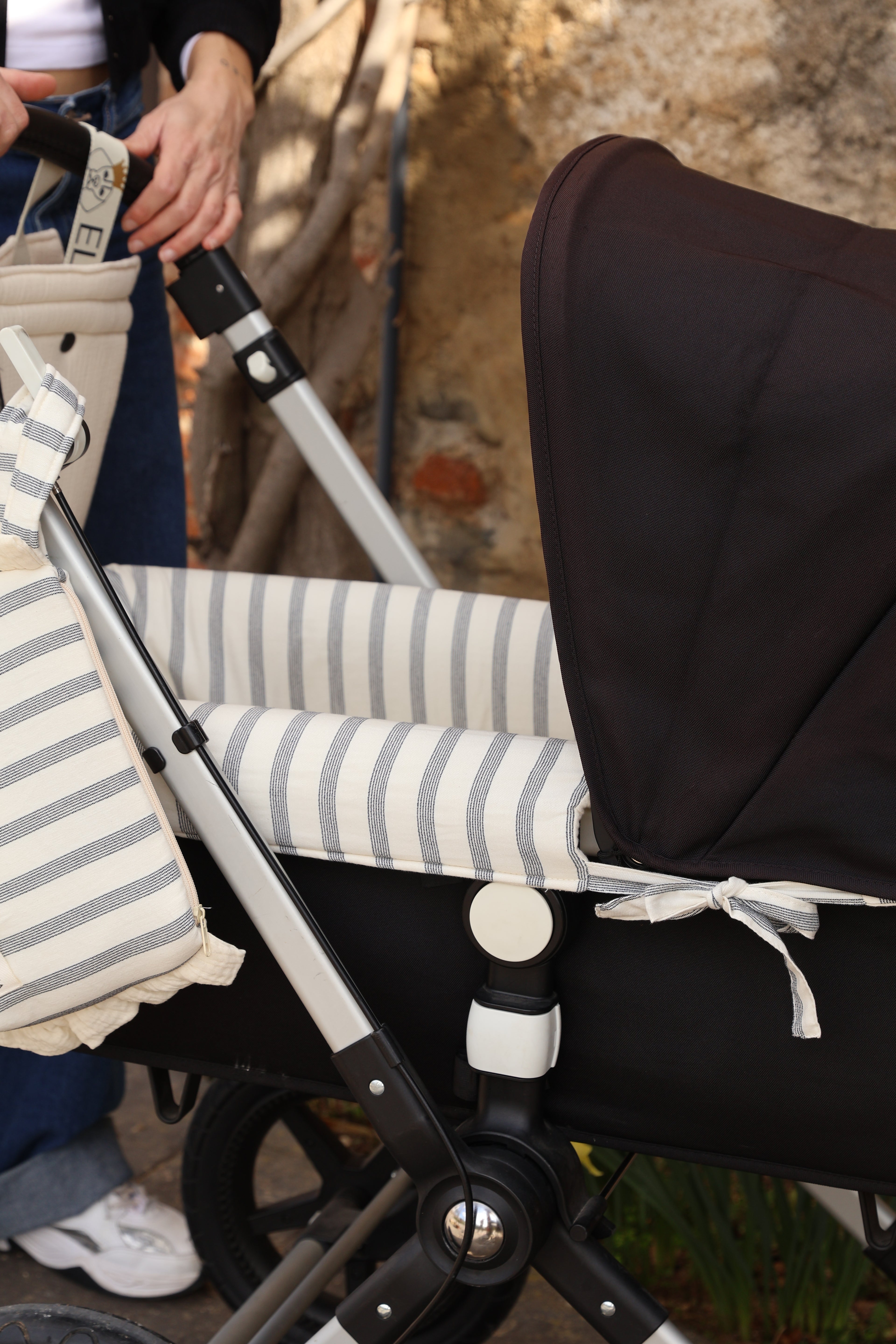 Vestidura Cochecito Menorca + Gasa Cruda Reversible