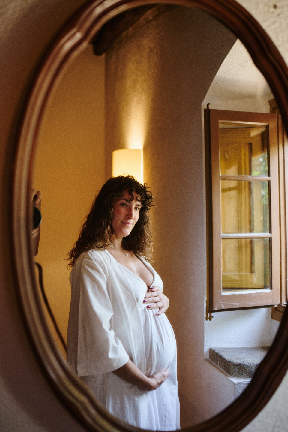 Camisón Maternity Tirante Ancho Voilé