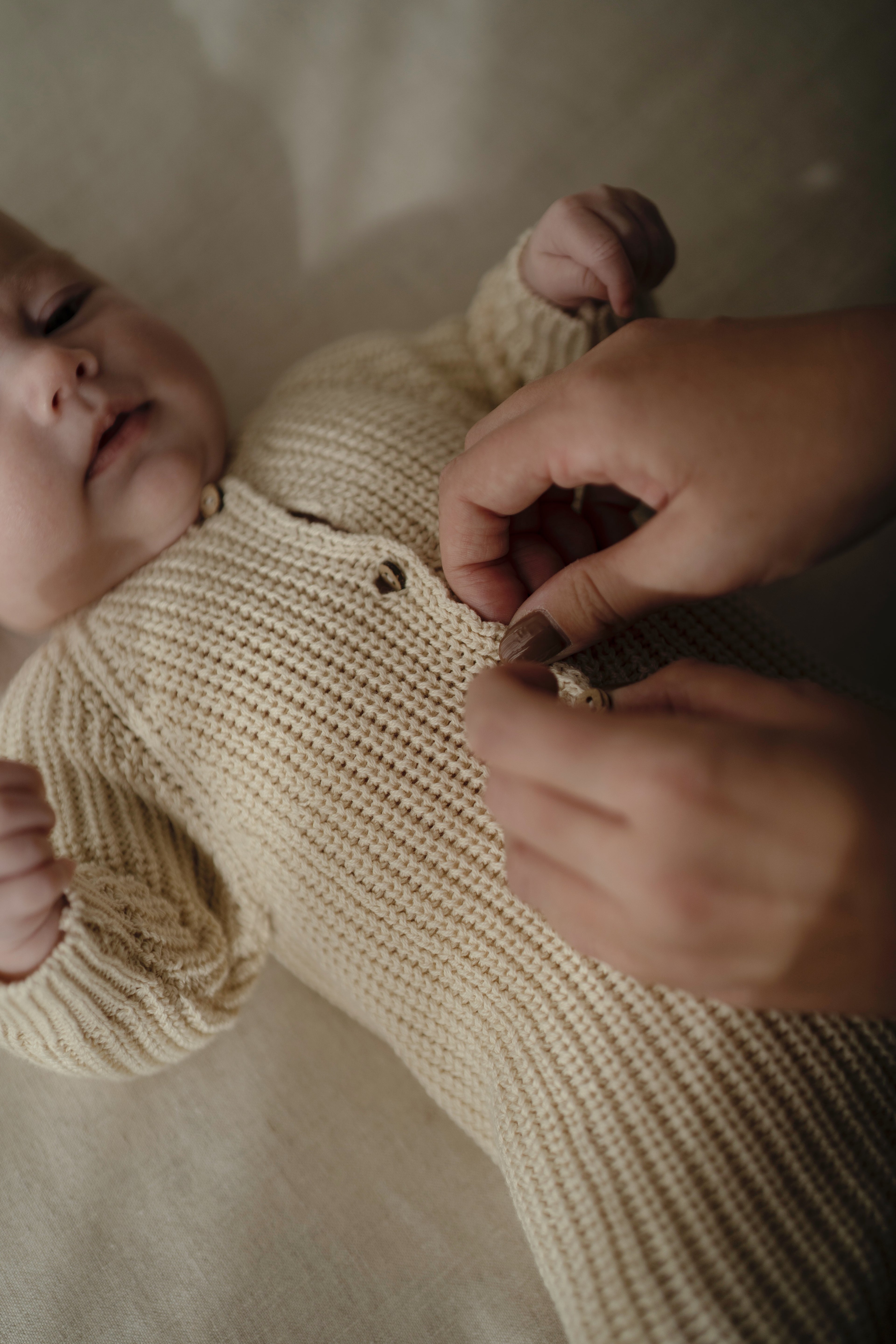 Ensemble en tricot blanc