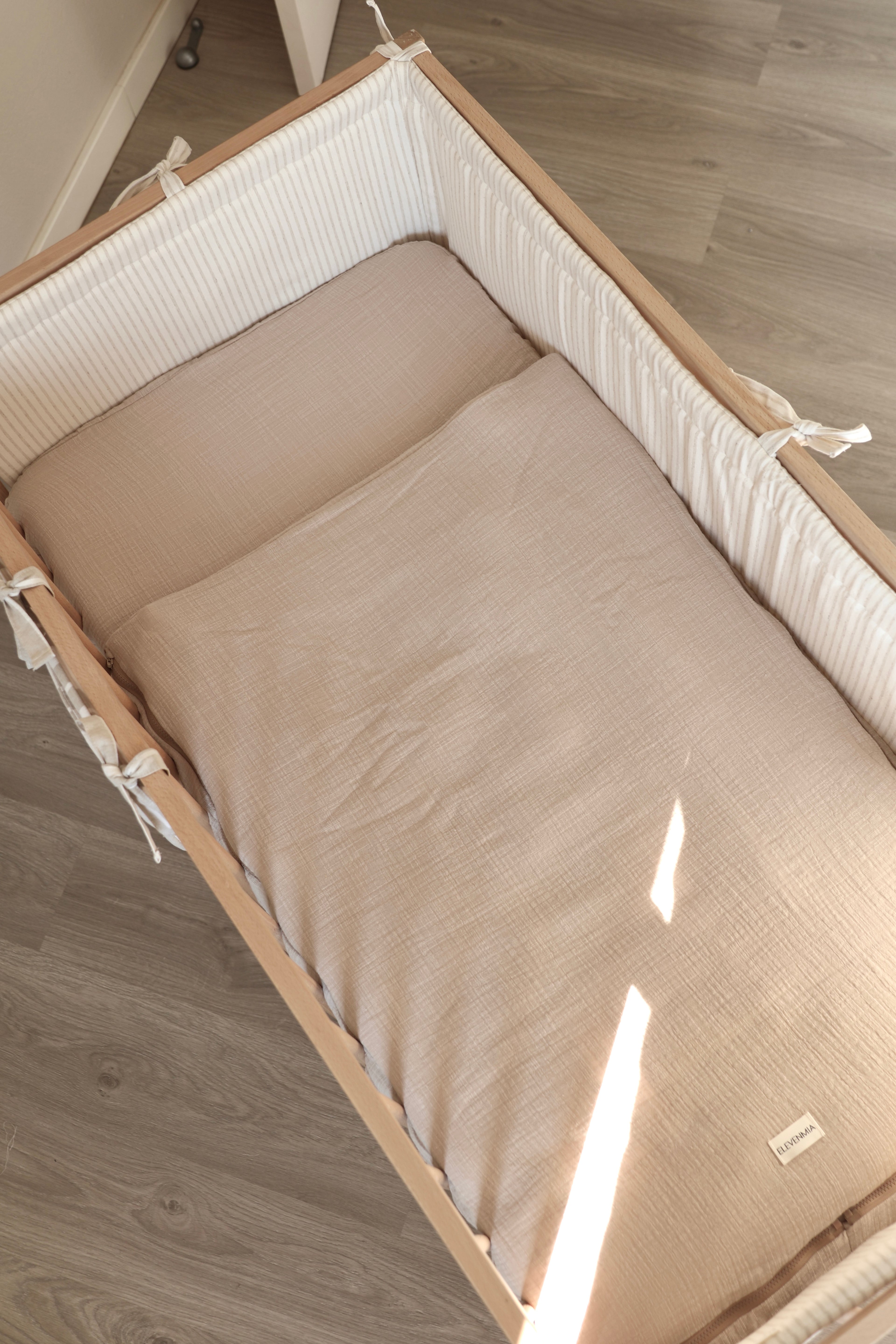 Saco Bajera de Cuna 60 x 120 Gasa Rústica Arena