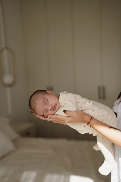 Conjunto Punto Tricot Beige