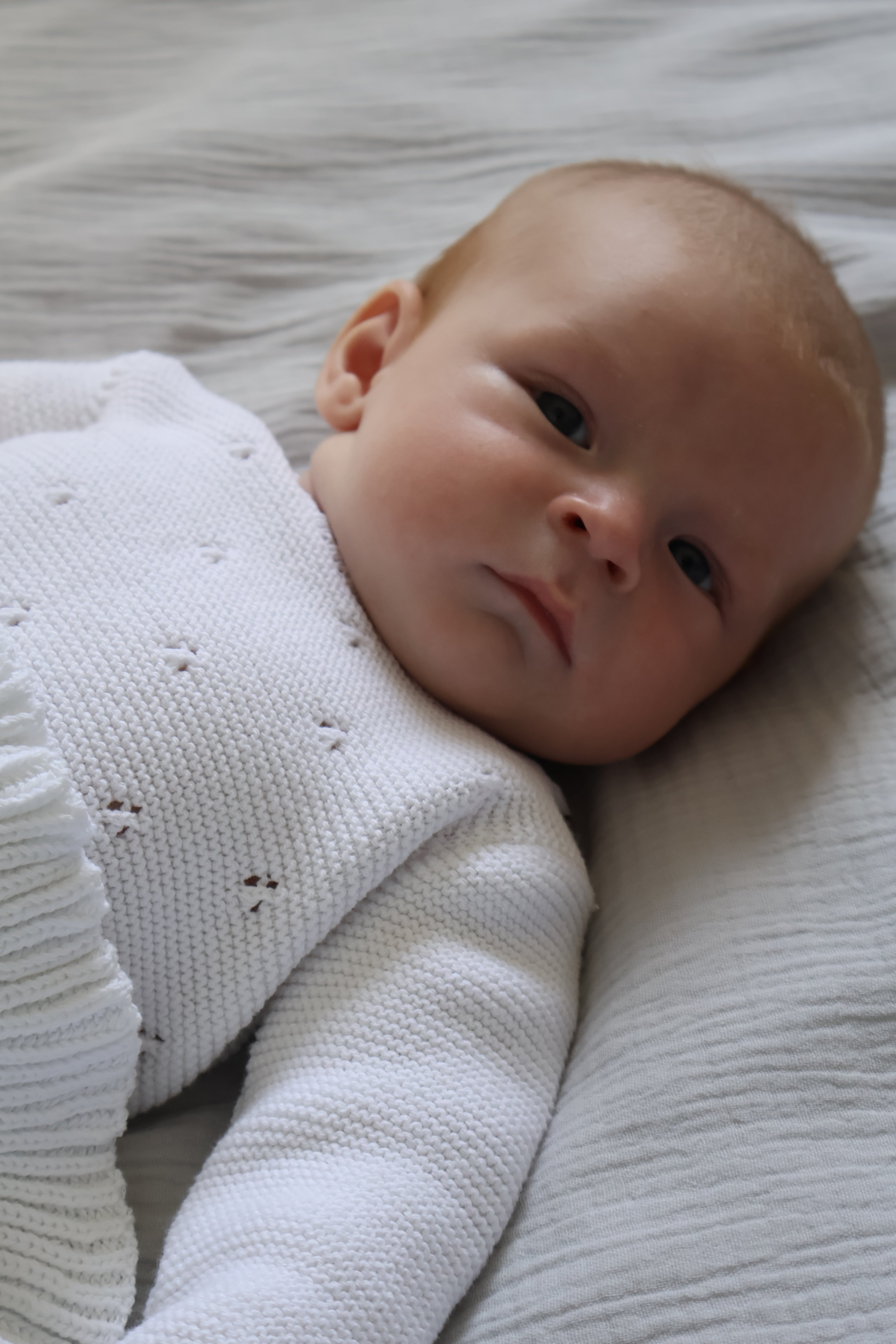 Ensemble en tricot blanc