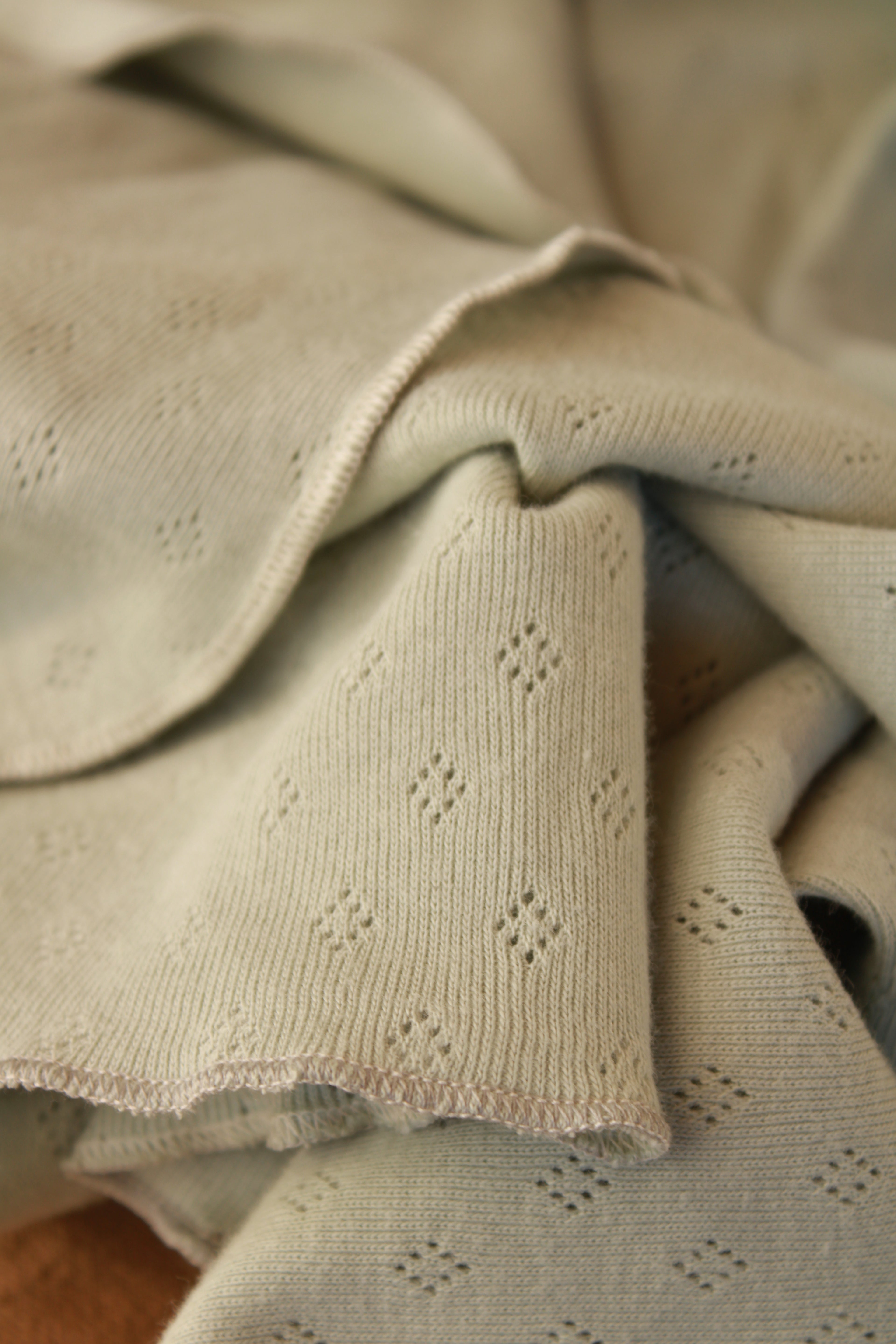 Muselina Punto Calado Verde Agua