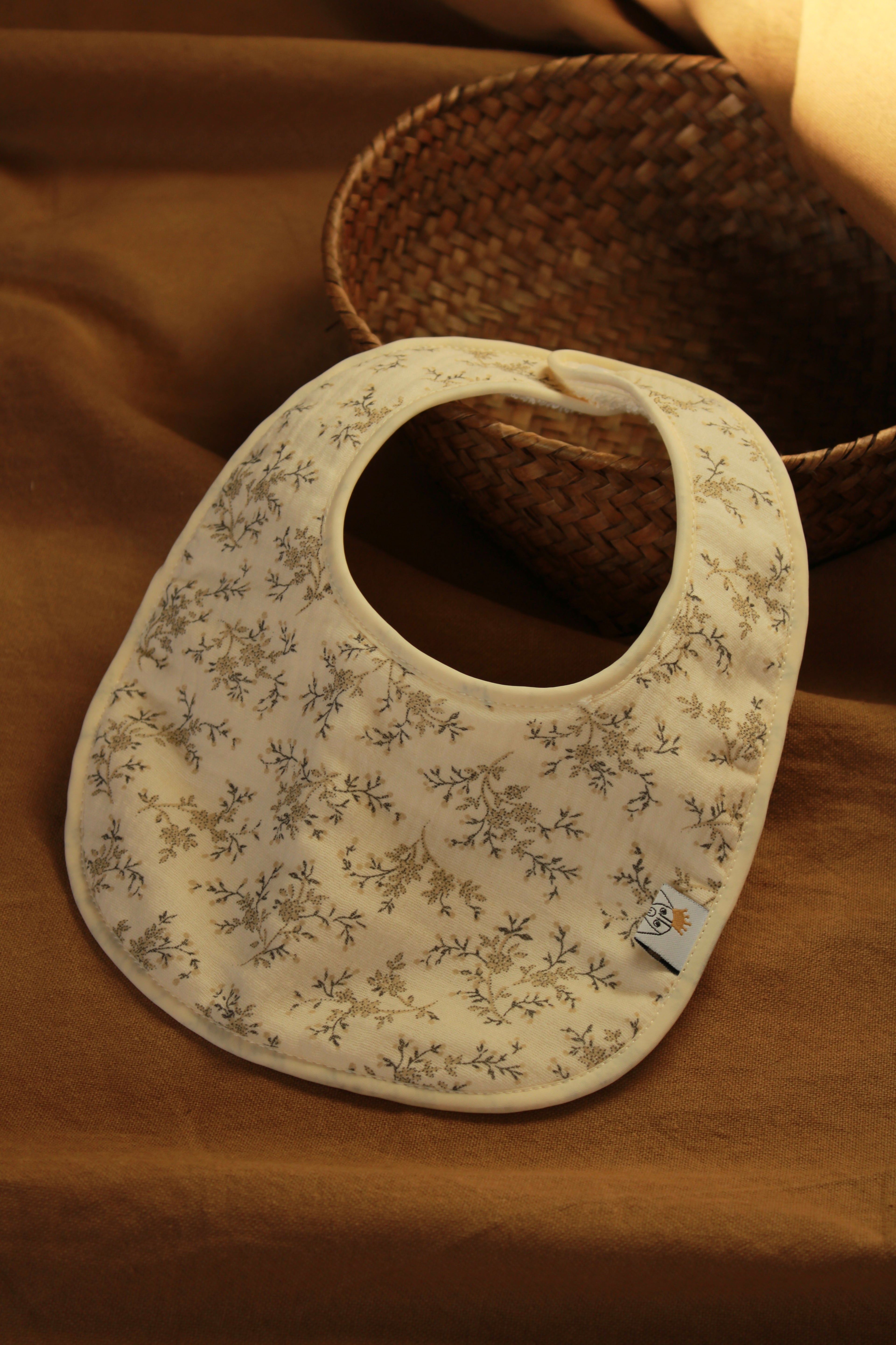 Mon bavoir en gaze + tissu éponge