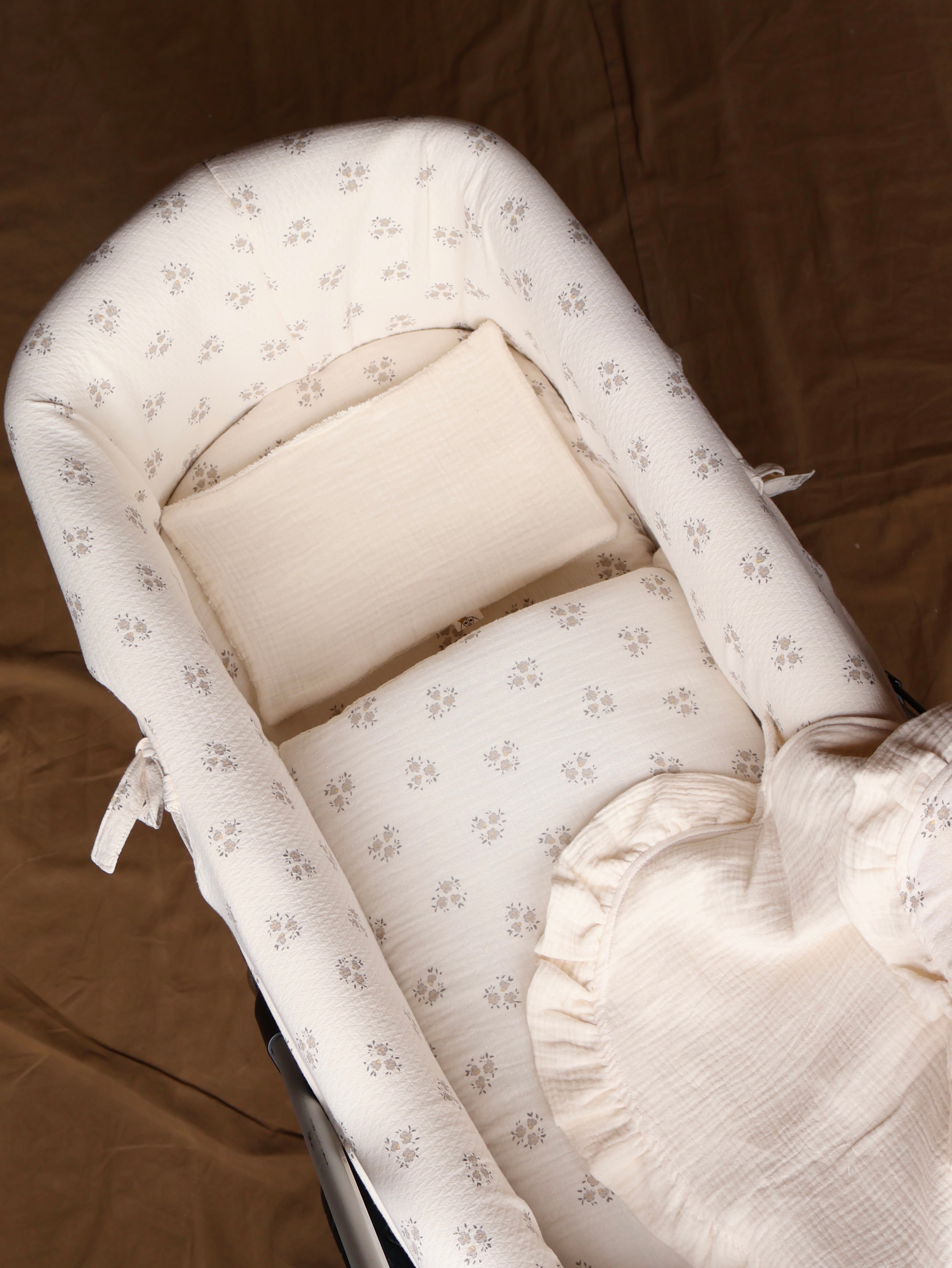 Saco Bajera Cochecito Gasa Sia Gris