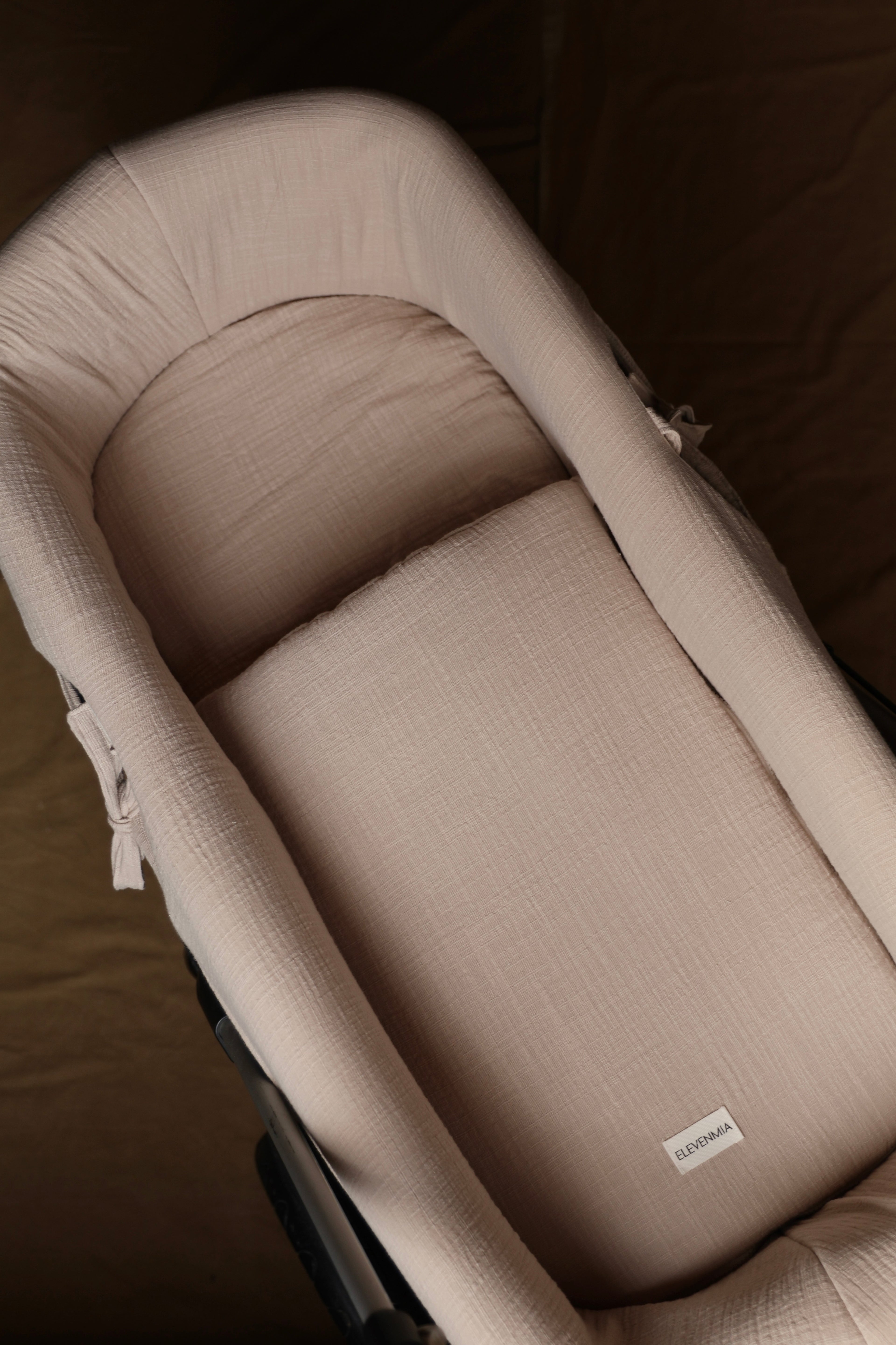 Saco Bajera Cochecito Gasa Rústica Arena