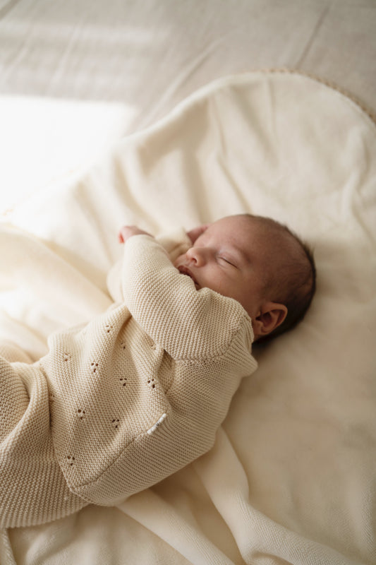 Conjunto Punto Tricot Beige