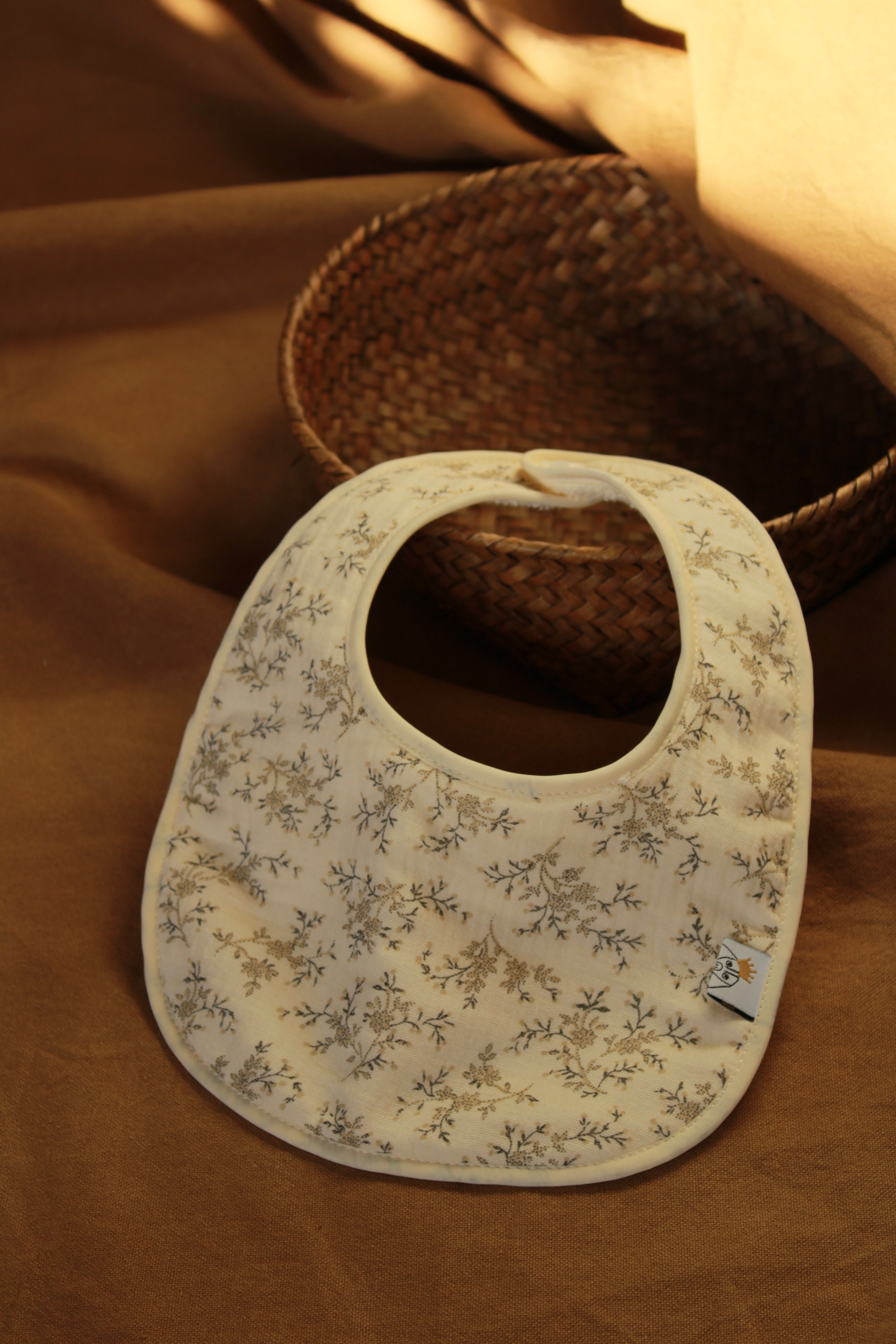 Mon bavoir en gaze + tissu éponge