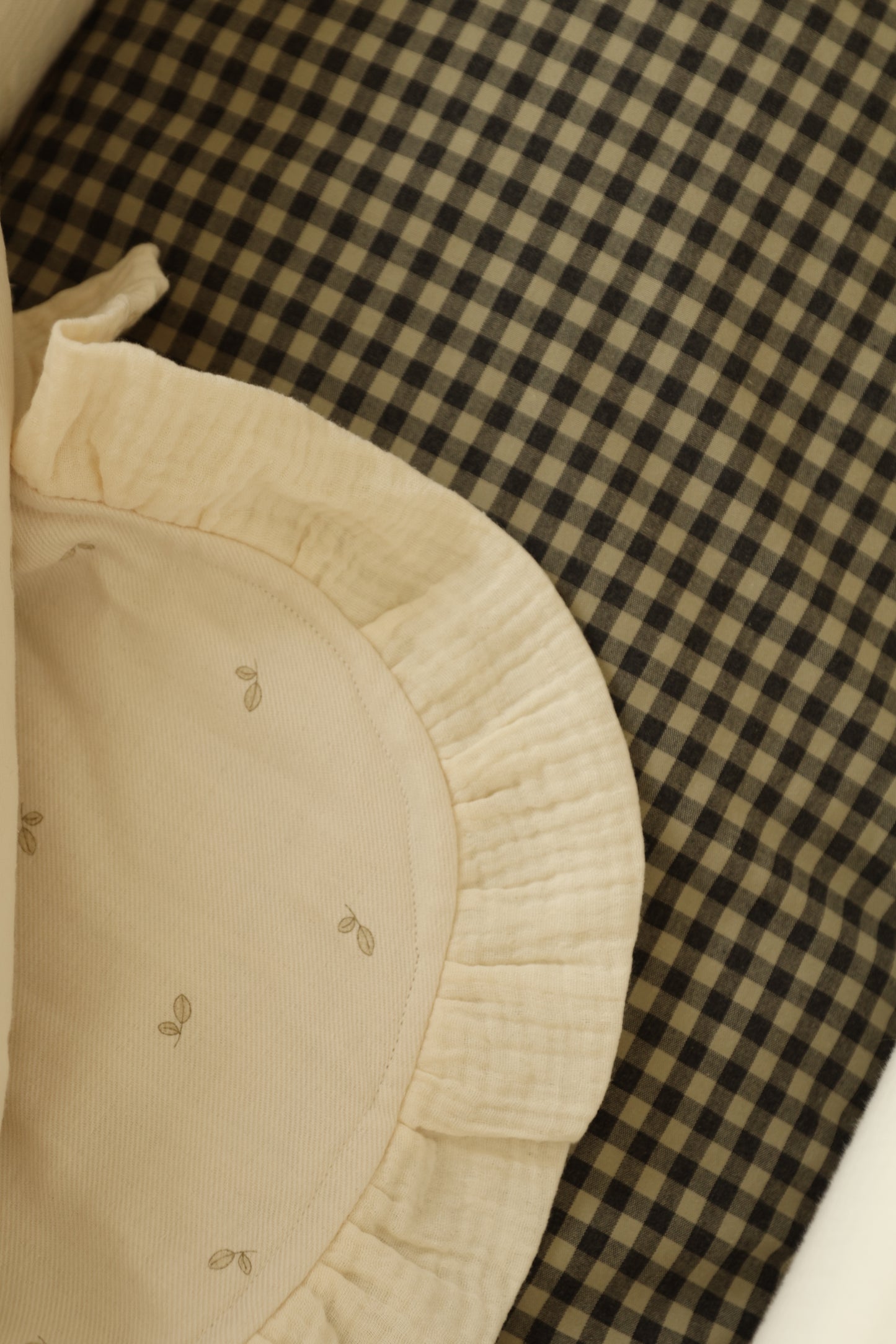 Saco Bajera Cochecito Vichy Verde Militar