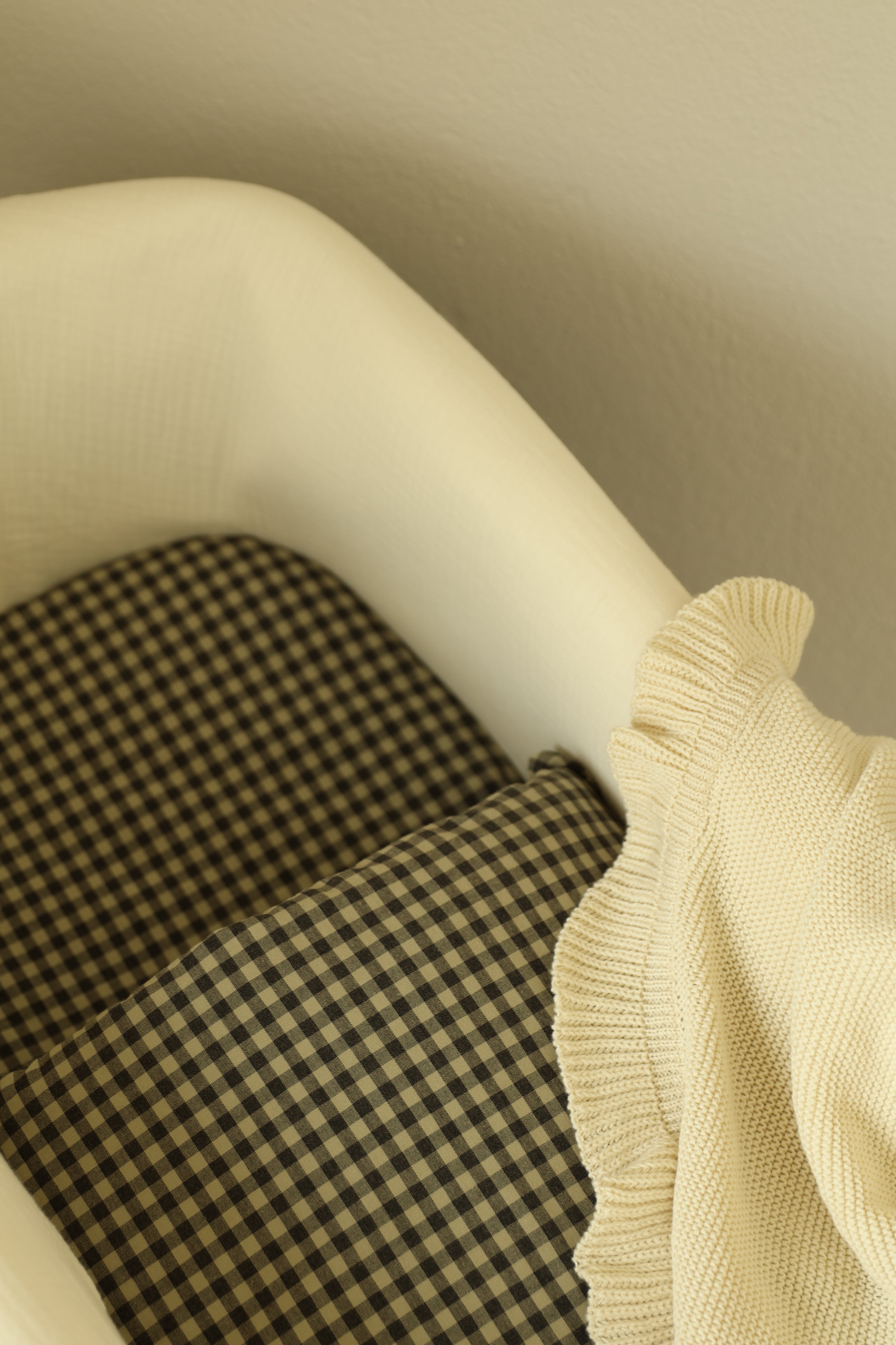 Saco Bajera Cochecito Vichy Verde Militar