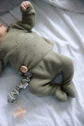 Conjunto Punto Tricot Verde Oliva