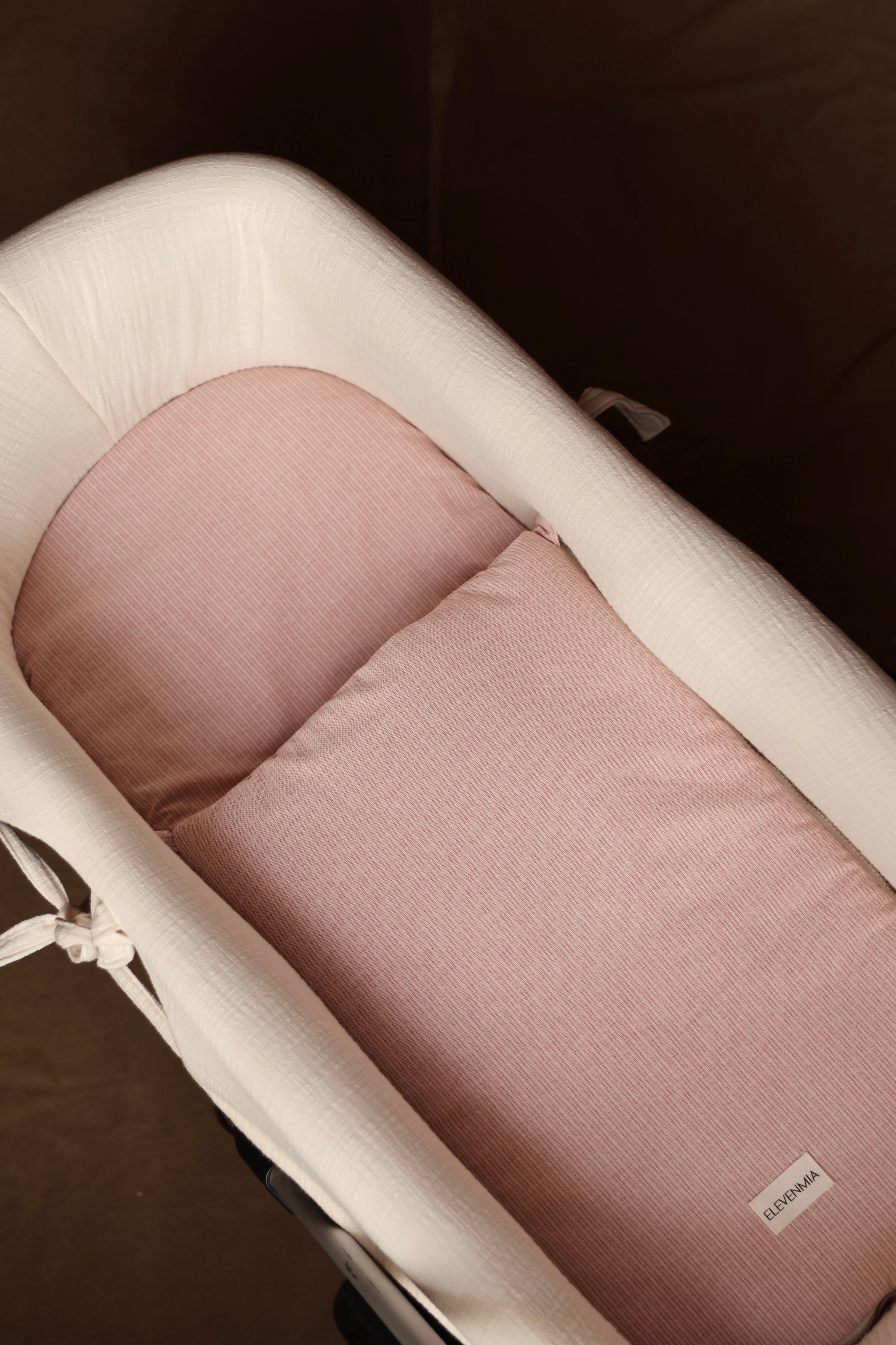 Saco Bajera Cochecito Mini Stripe Rosa