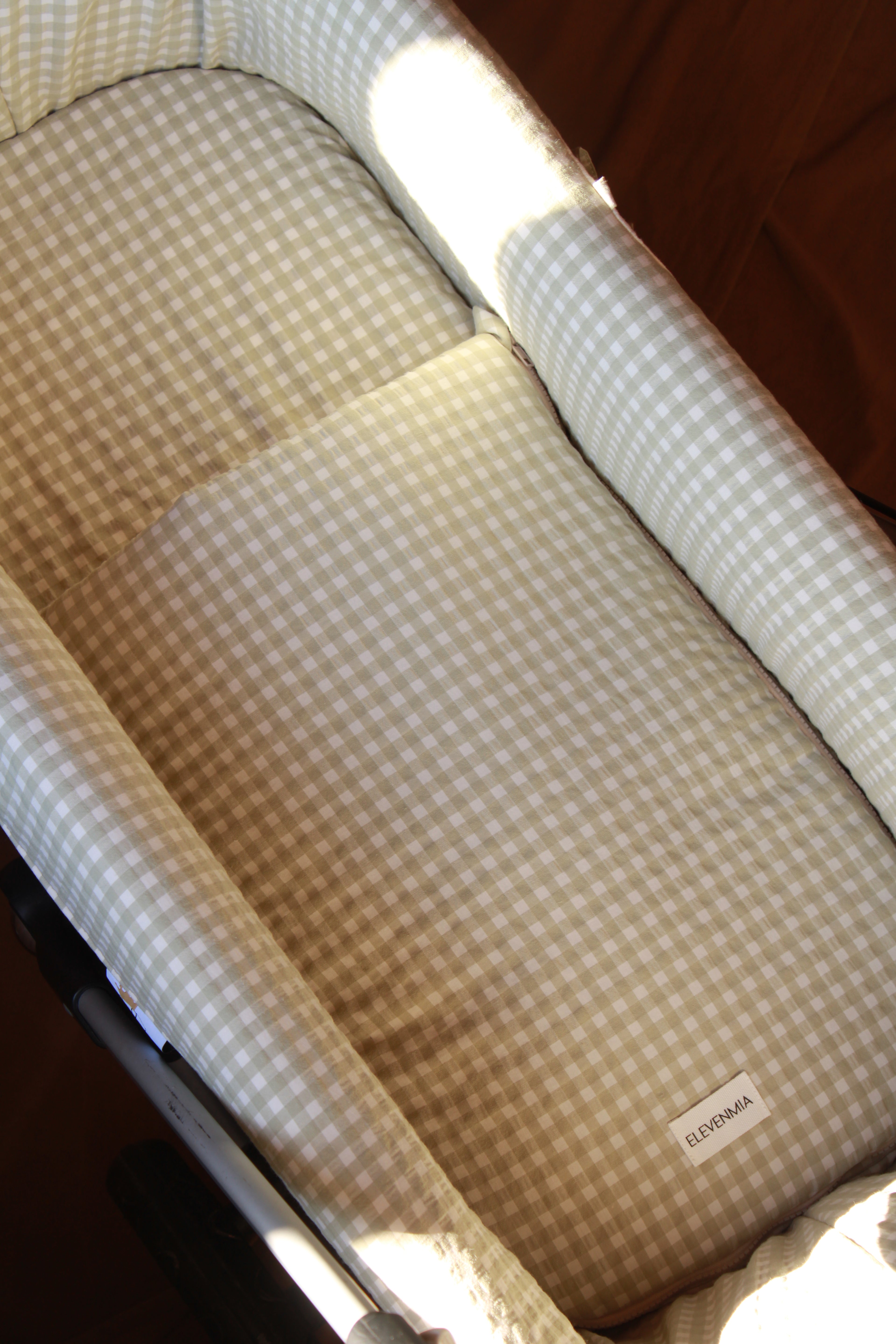 Saco Bajera Cochecito Vichy Matcha