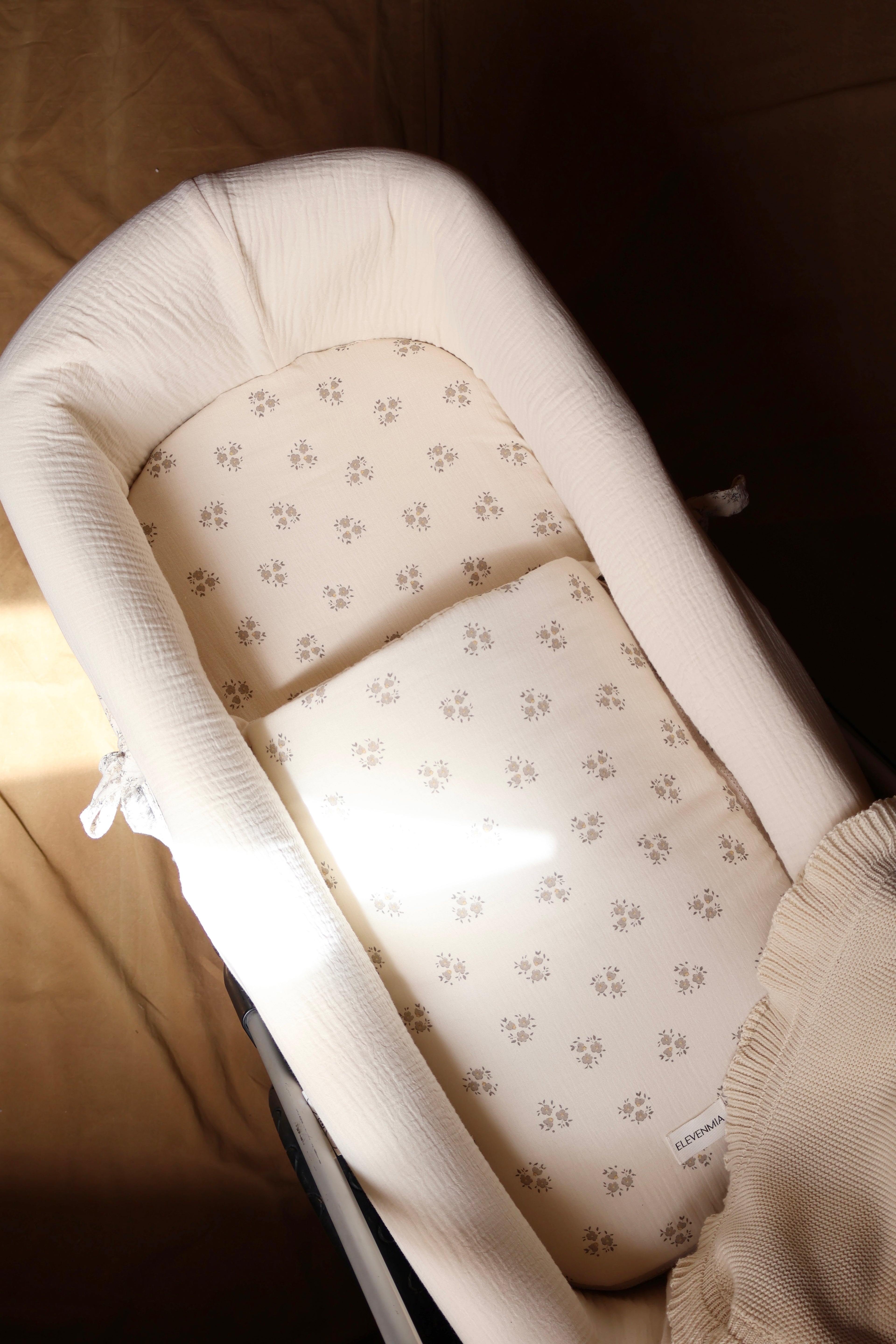 Saco Bajera Cochecito Gasa Sia Gris