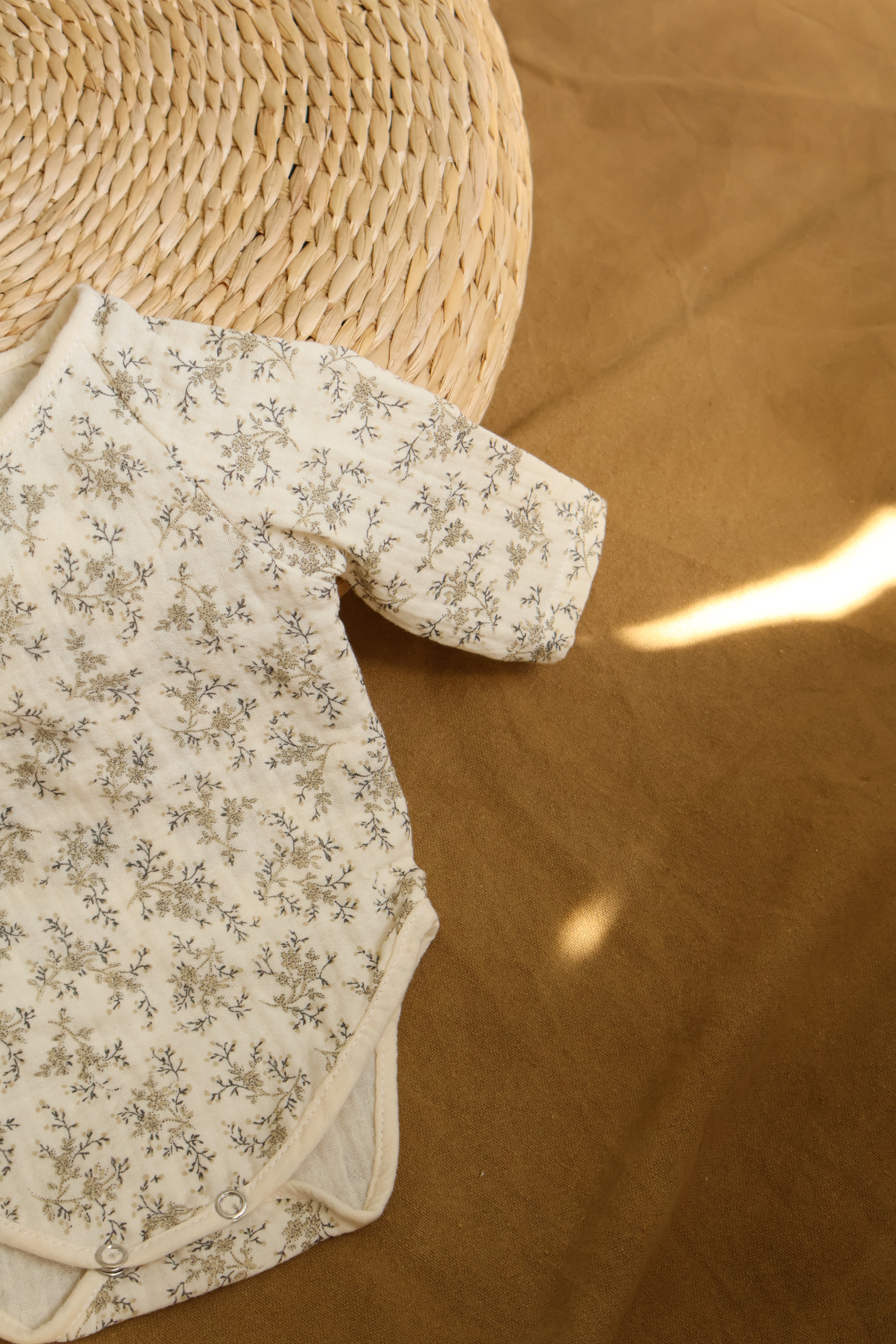 Body à manches longues en mousseline de soie Mine